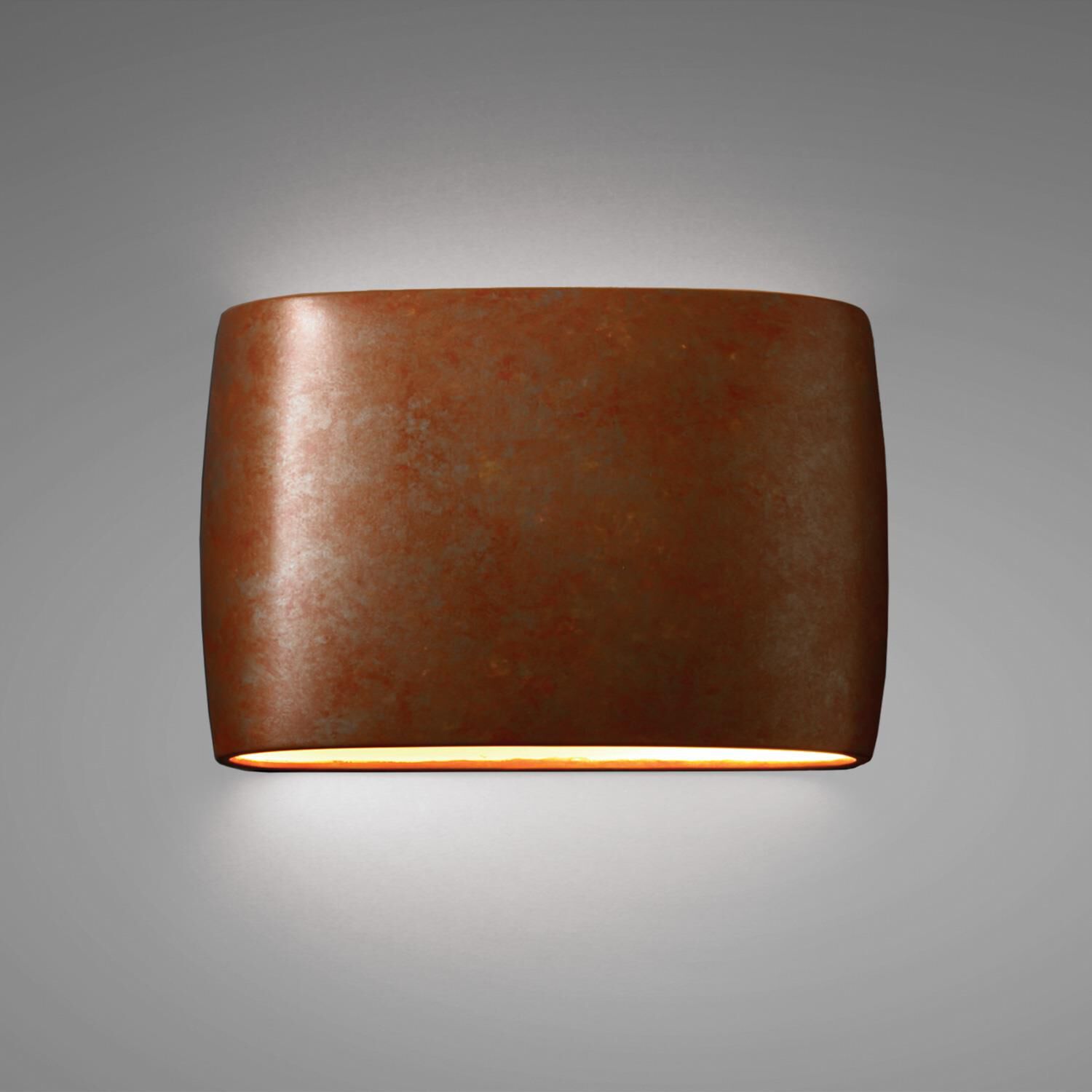 Shown in Rust Patina finish and Rust Patina Ceramic shade