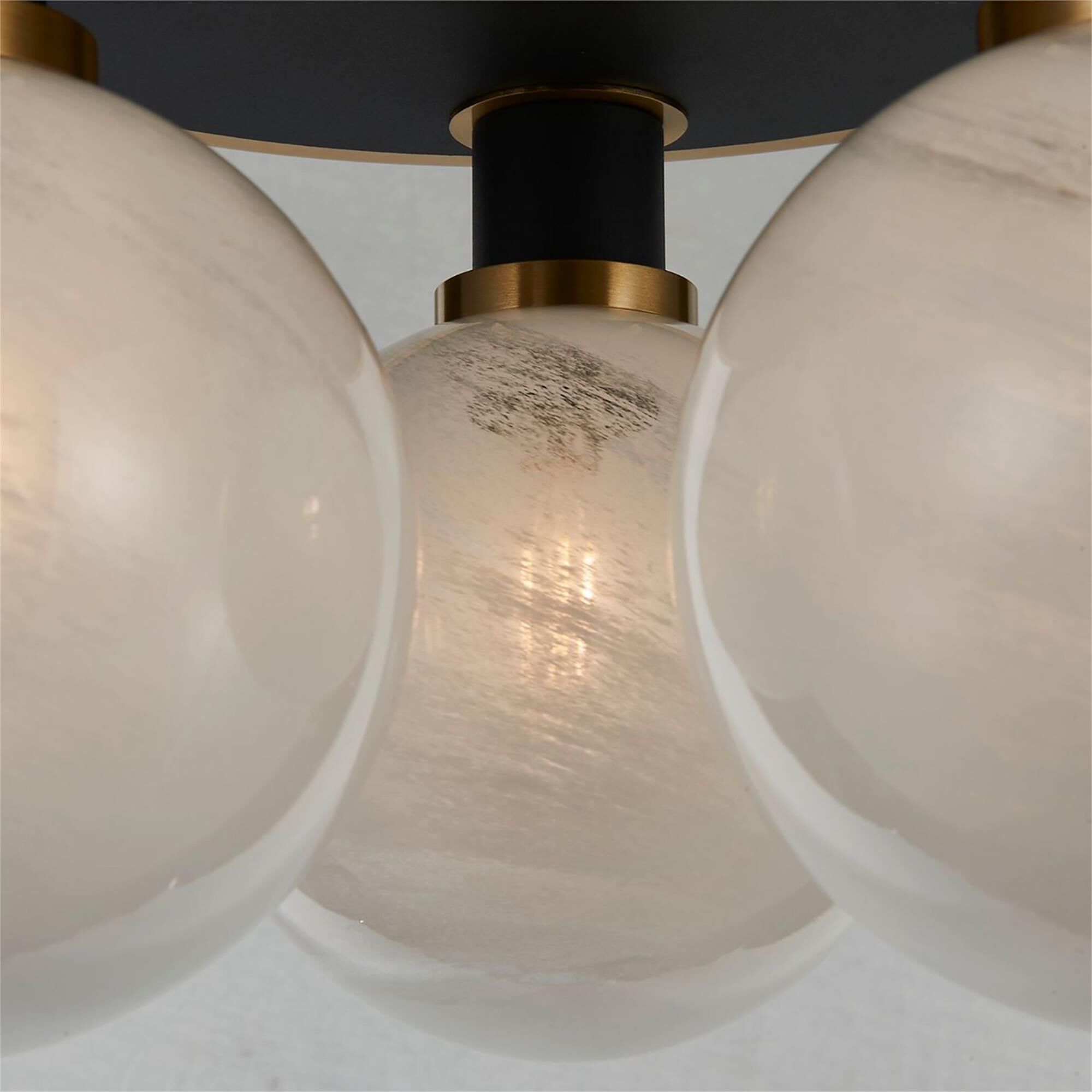 Gem 15 Inch Semi Flush Mount,