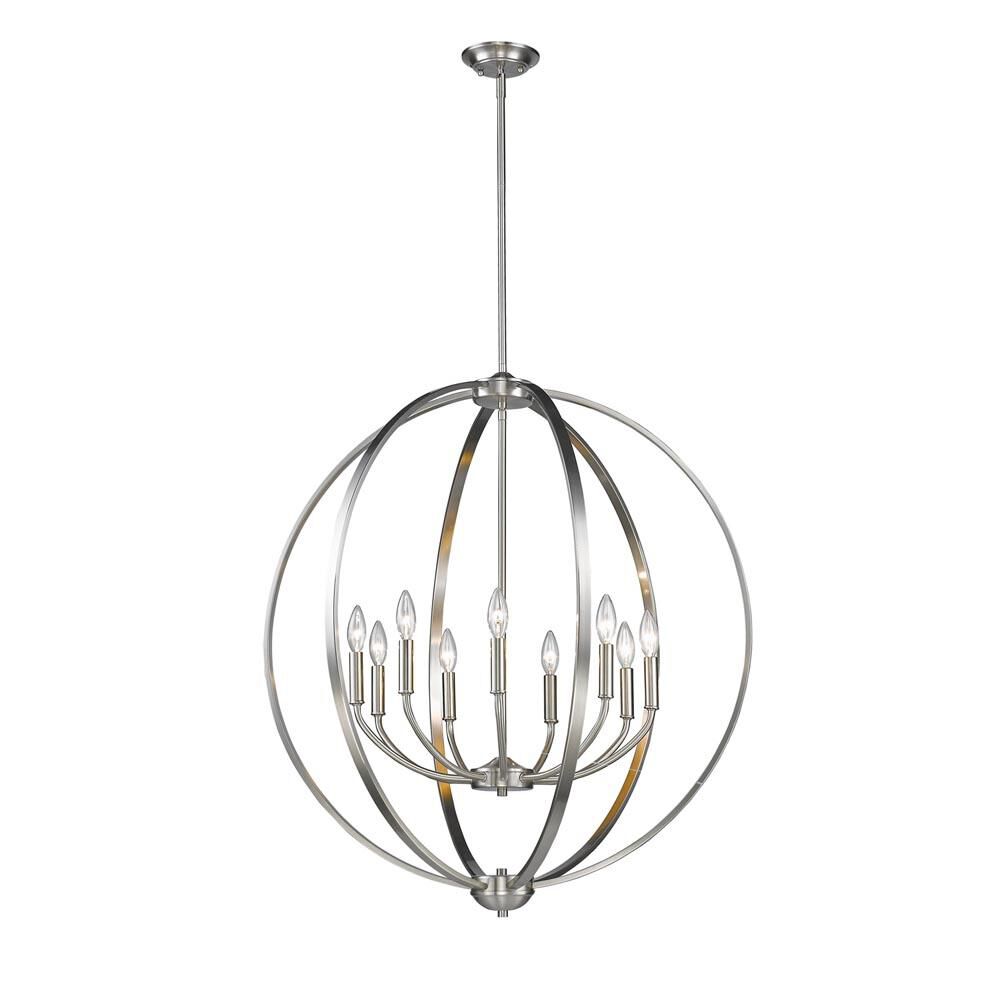 Colson 32 Inch 9 Light Chandelier by Golden Lighting