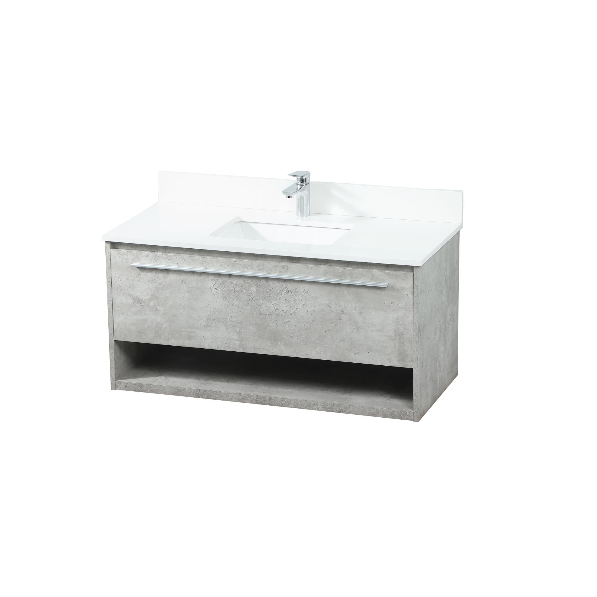 Shown in Concrete Grey finish