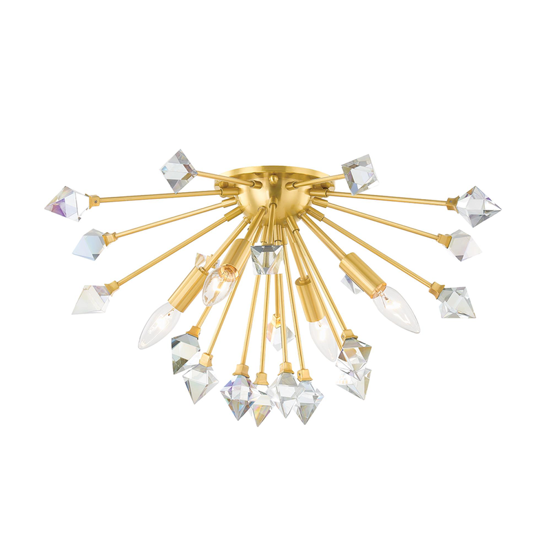 Genesis 22 Inch 4 Light Flush Mount by Mitzi