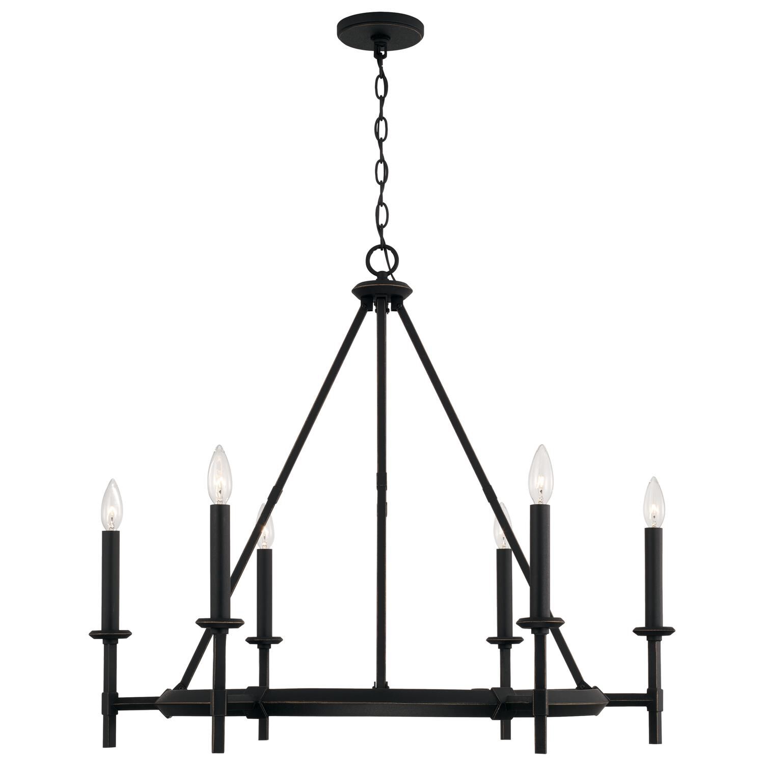 Shown in Brushed Black Iron finish