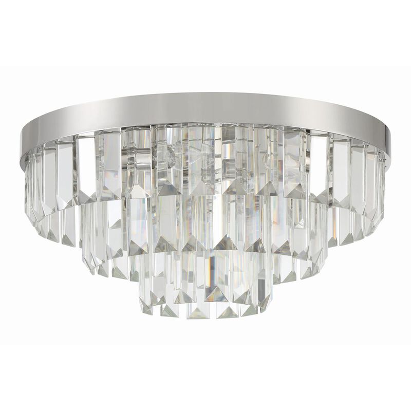 Hayes 18 Inch 8 Light Flush Mount by Crystorama