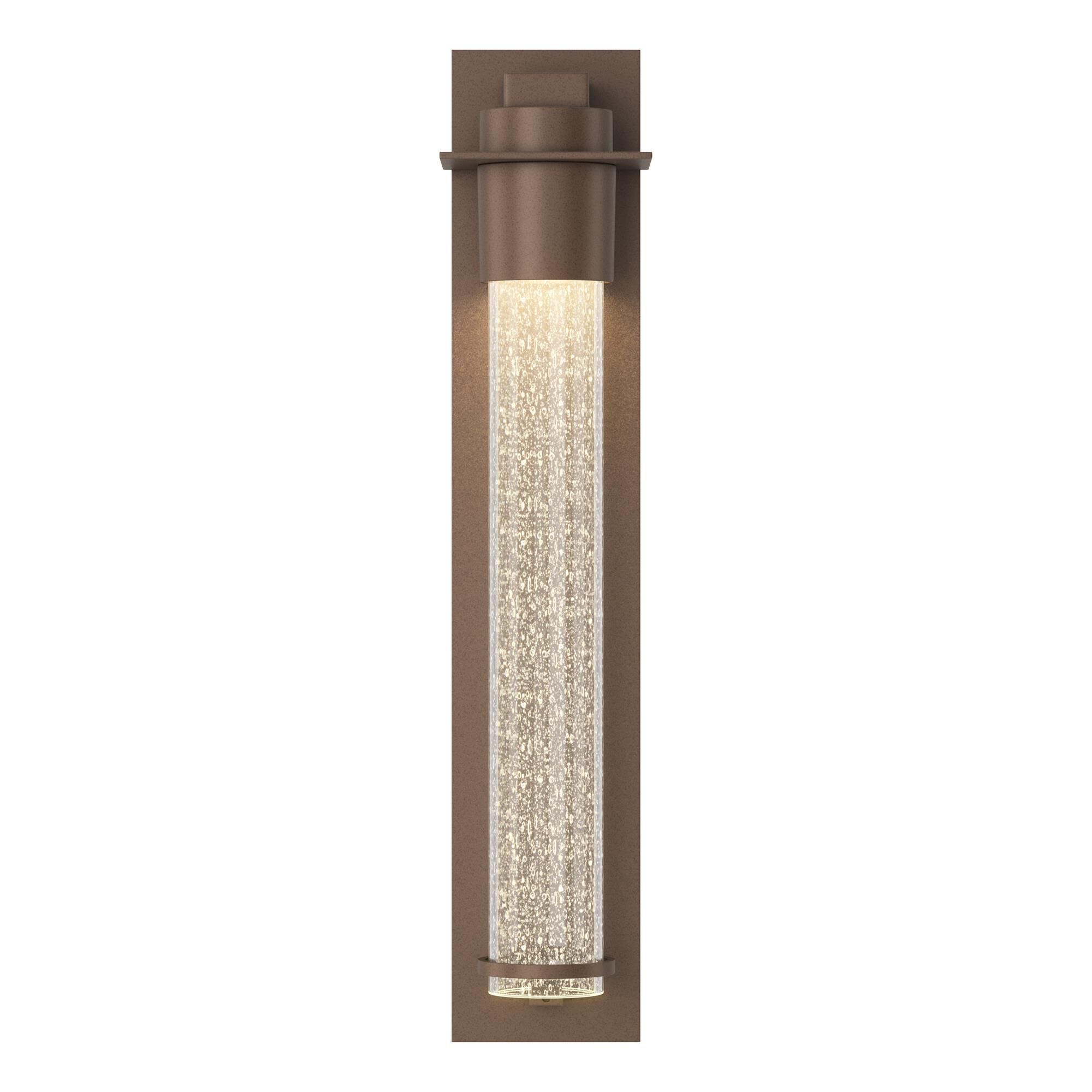Shown in Coastal Bronze finish and Clear Seeded glass