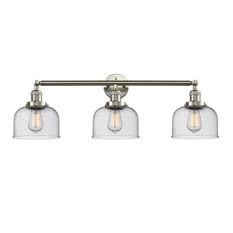 Bruno Marashlian Large Bell 32 Inch 3 Light Bath Vanity Light by Innovations Lighting