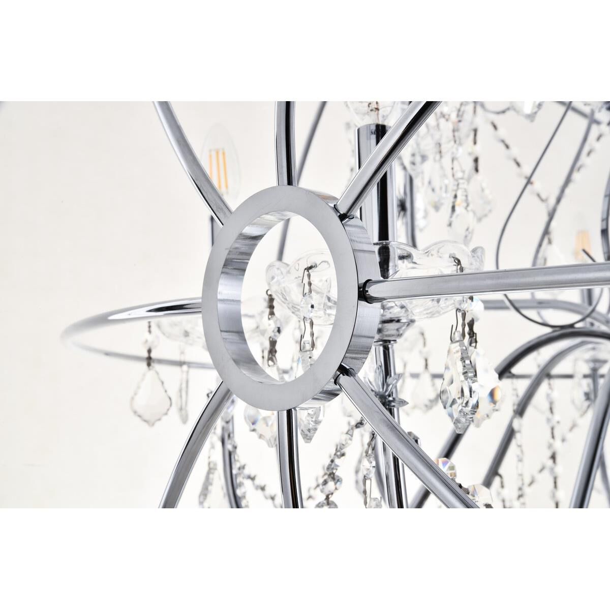 Cordelia 43 Inch 12 Light Chandelier by Elegant Lighting