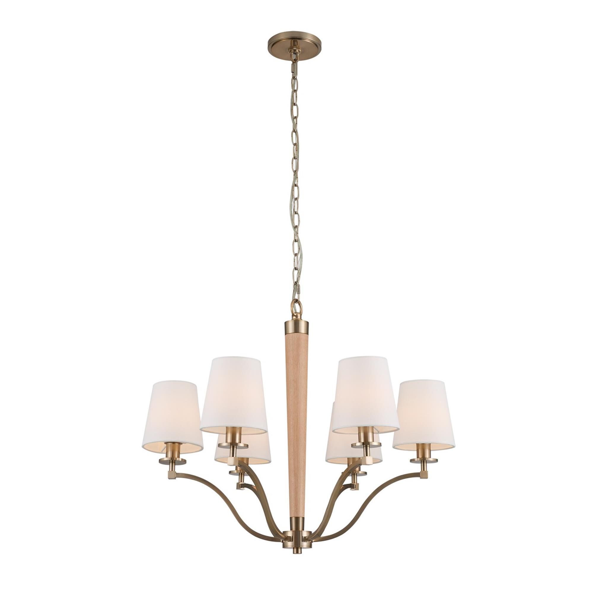Curva 6 Light Chandelier by Kalco Lighting