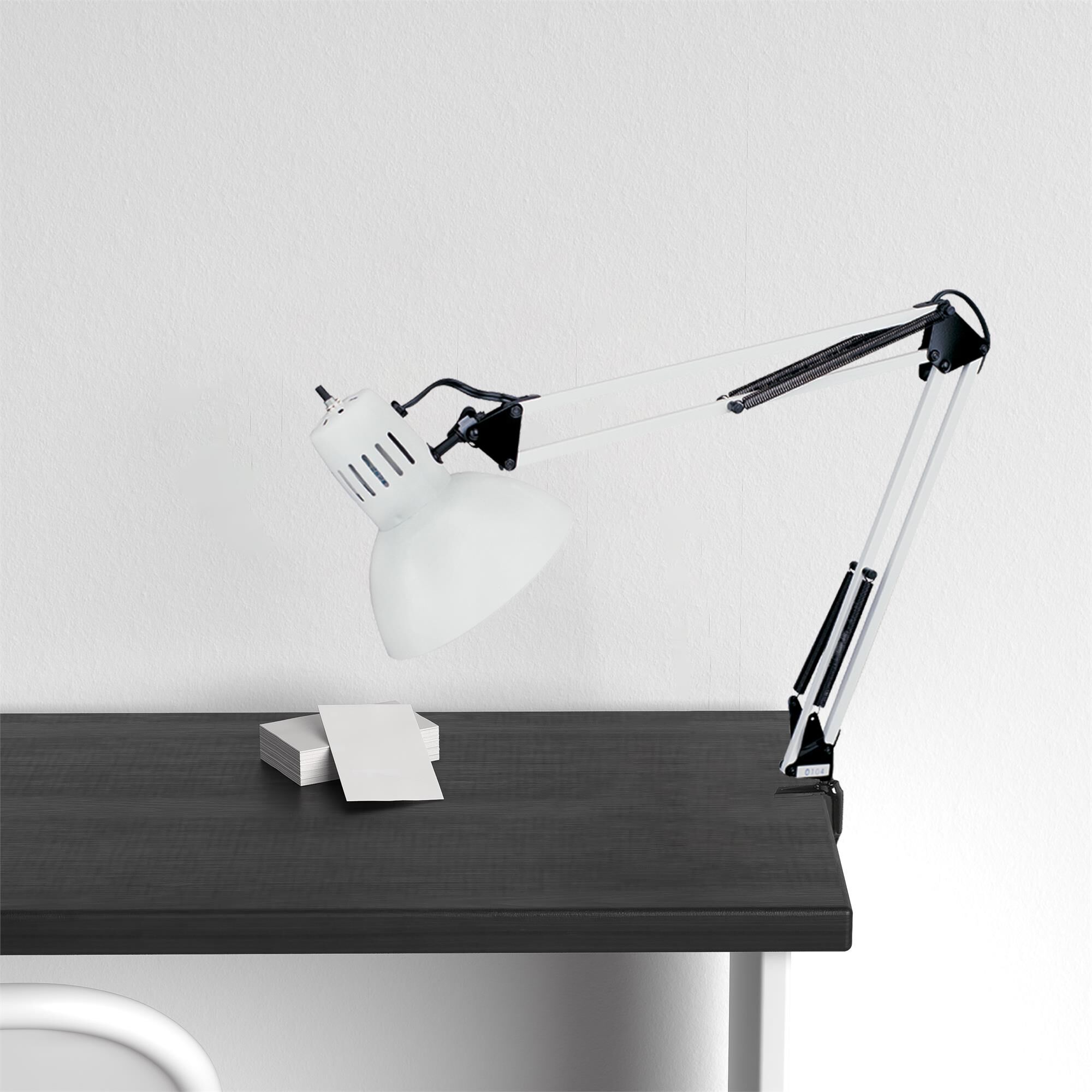 Shown in White finish and White Metal Dome shade