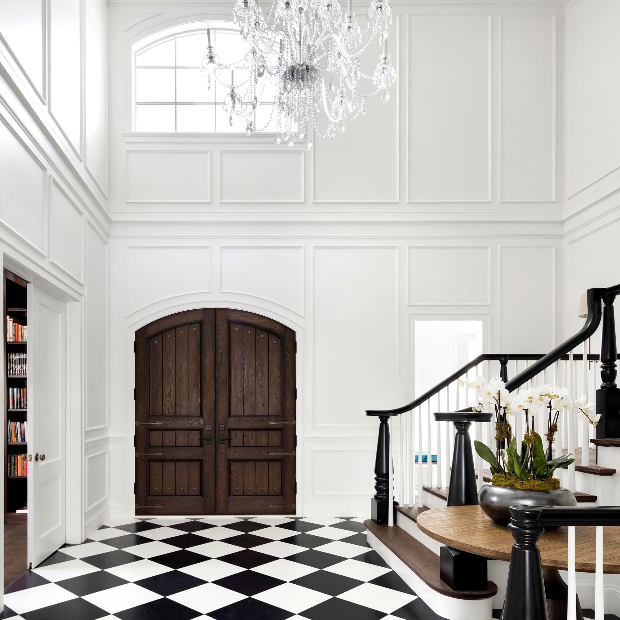 Shown in Polished Chrome finish and Clear Hand Cut crystal