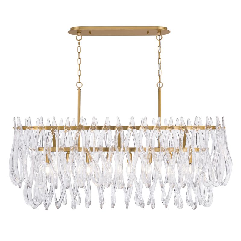Glassara 48 Inch Linear Suspension Light by Metropolitan Lighting