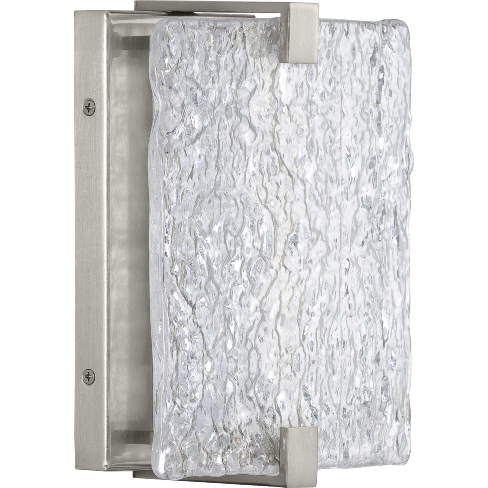 Progress Lighting LED Stone Glass Sconce 8 Inch LED Wall Sconce