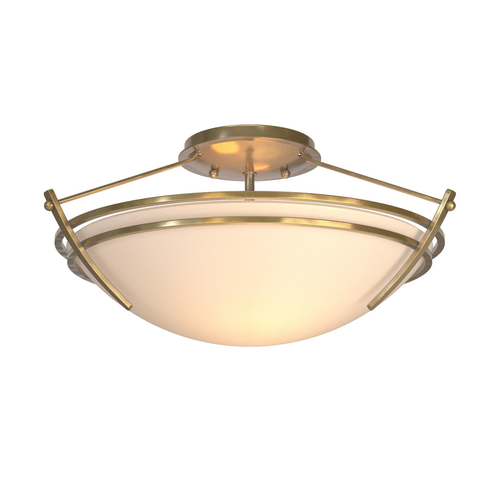 Shown in Modern Brass finish and Opal (Gg) glass