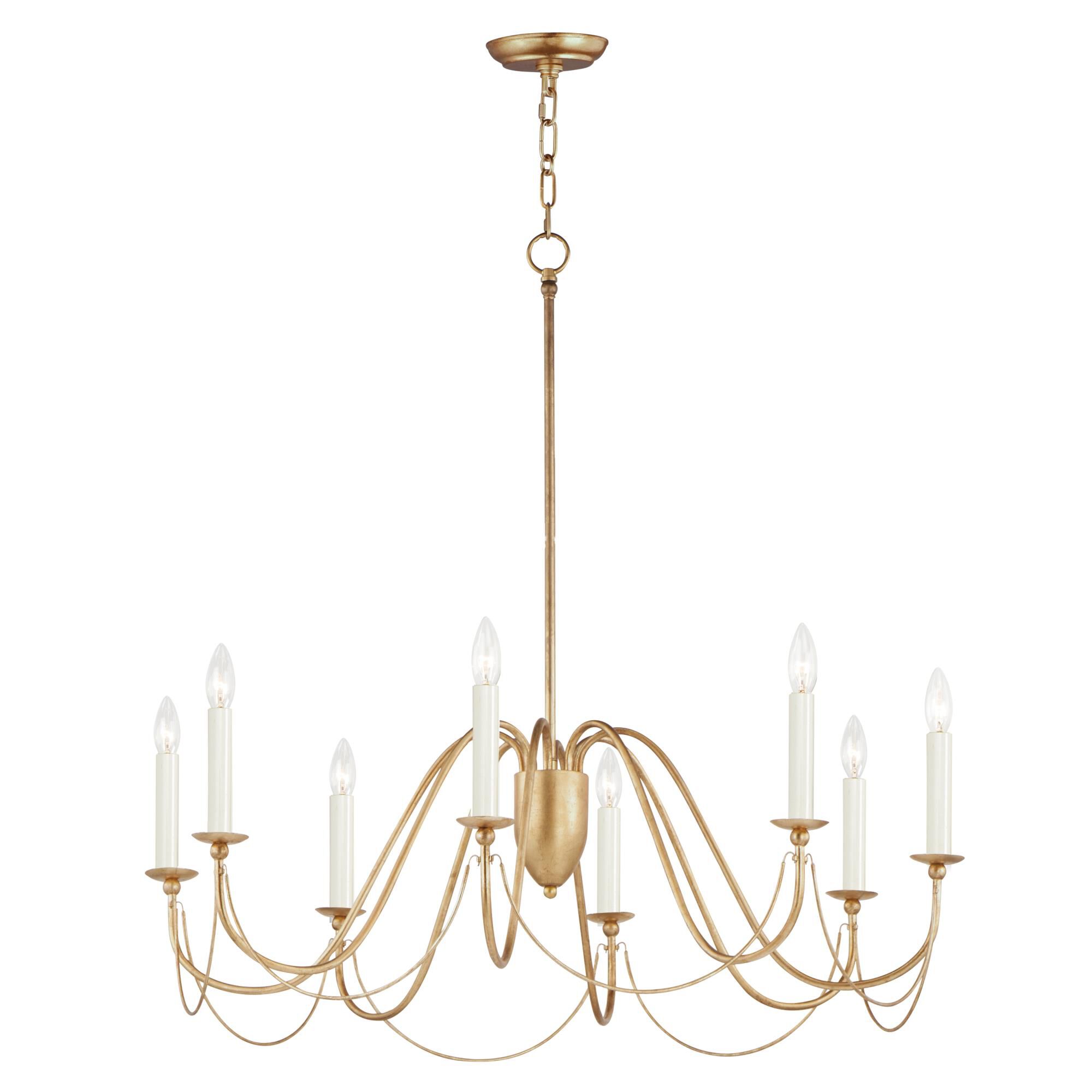 Plumette 36 Inch 8 Light Chandelier by Maxim Lighting