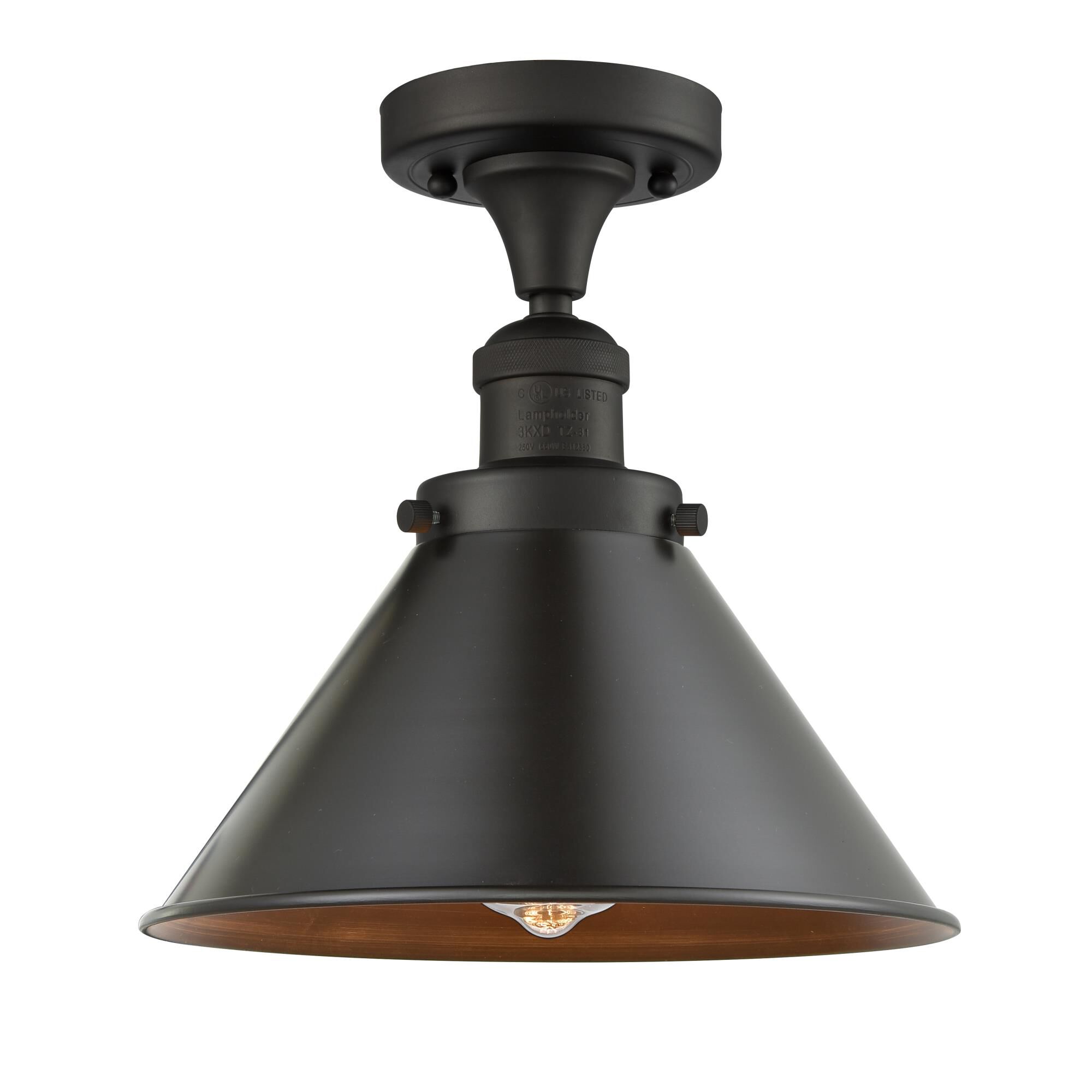 Shown in Oil Rubbed Bronze finish and Oil Rubbed Bronze shade