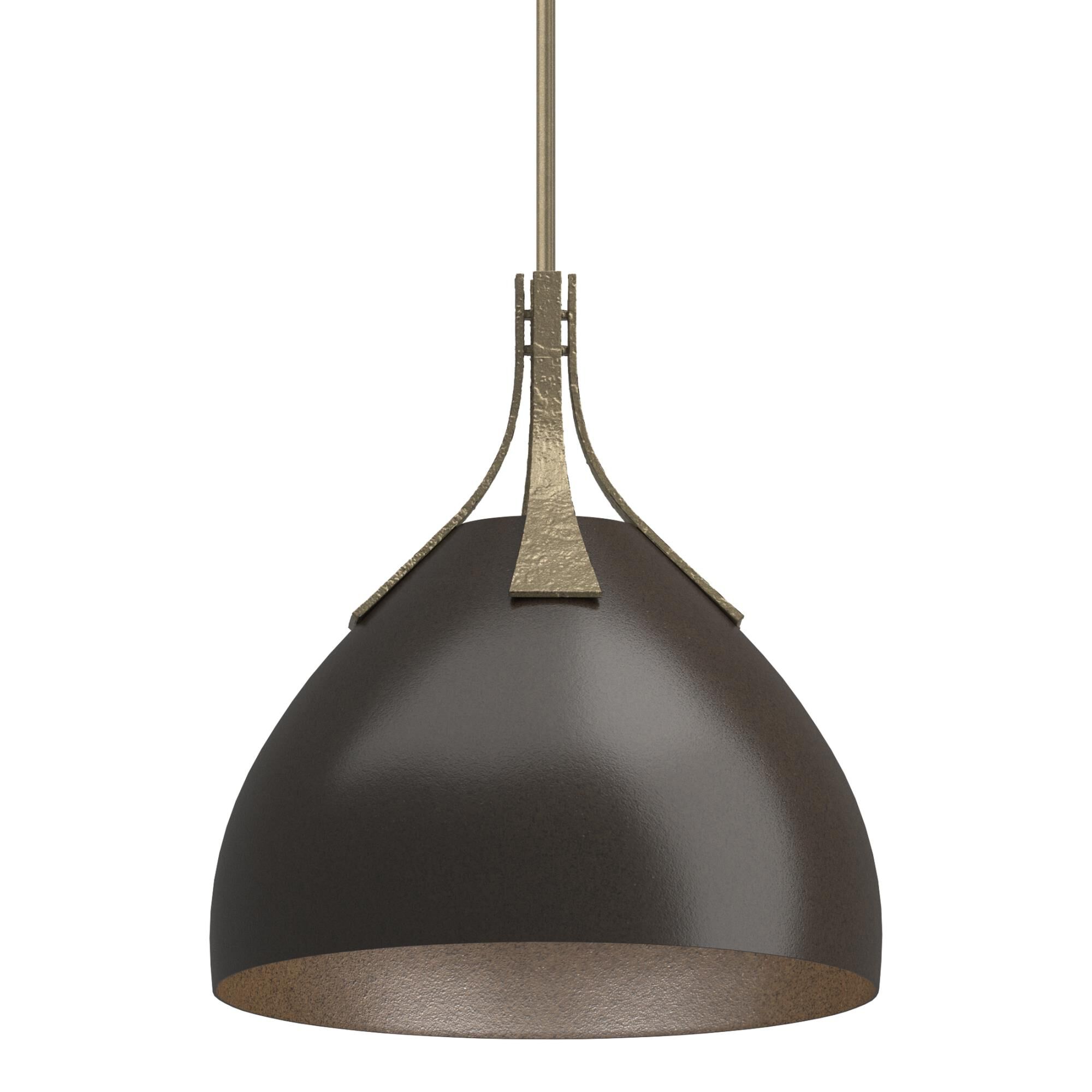 Shown in Soft Gold finish and Oil Rubbed Bronze accent