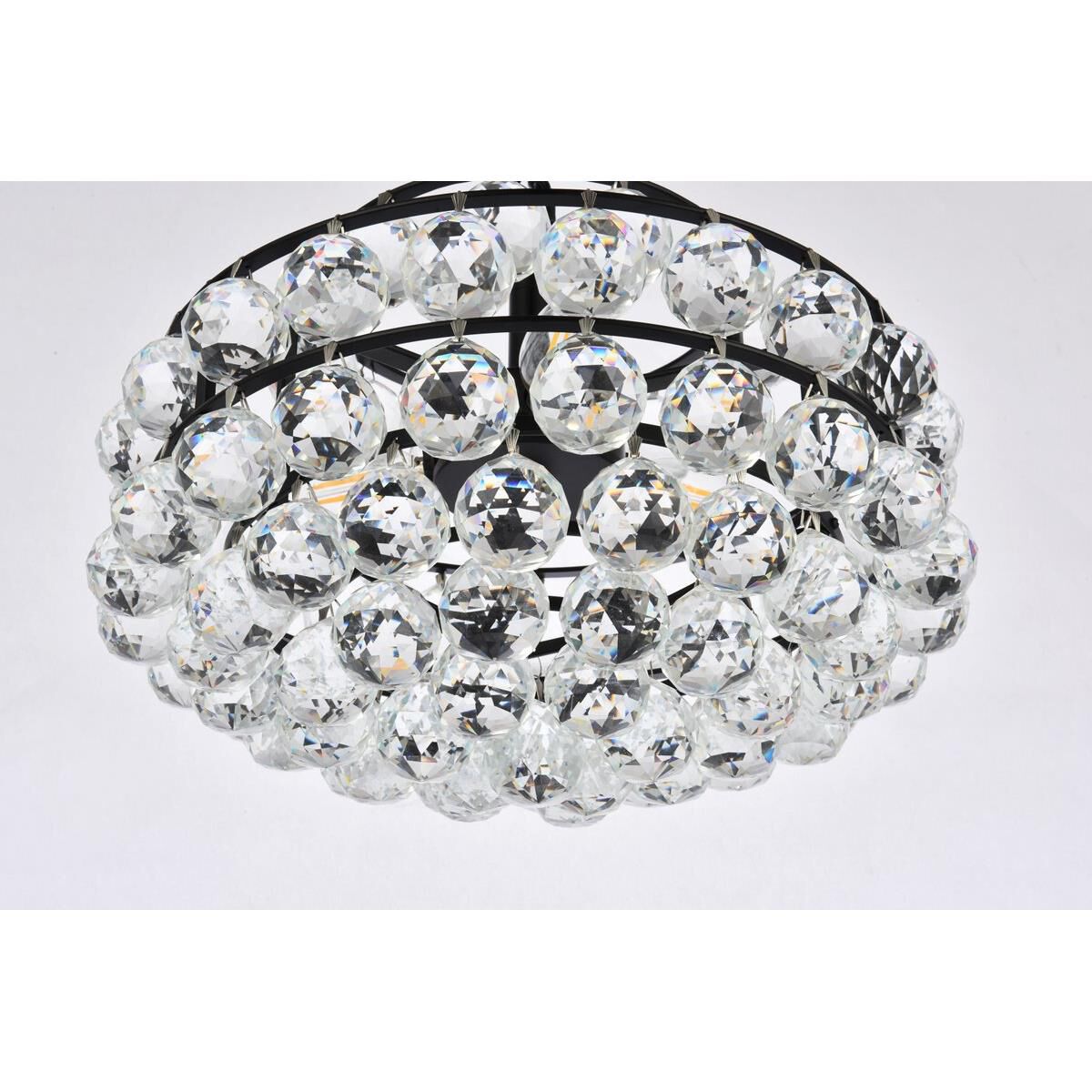 Shown in Black finish and Royal Cut Clear crystal