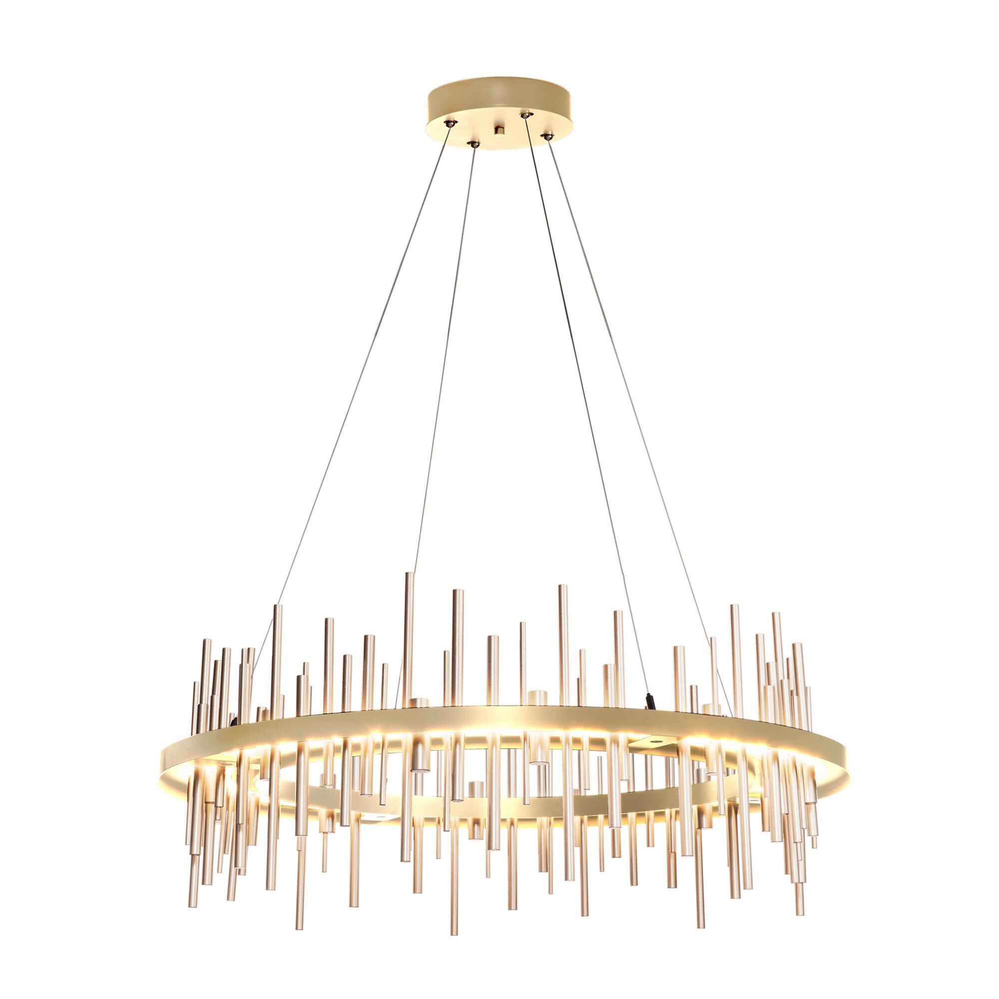 Shown in Sterling finish and Soft Gold accent