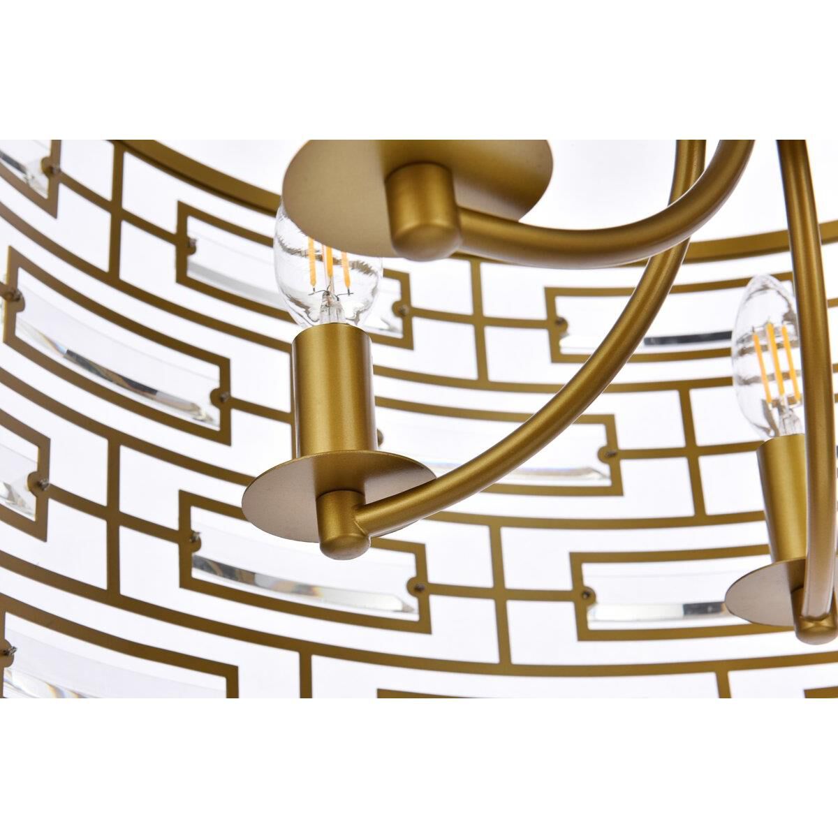 Shown in Brass finish and Royal Cut Clear crystal