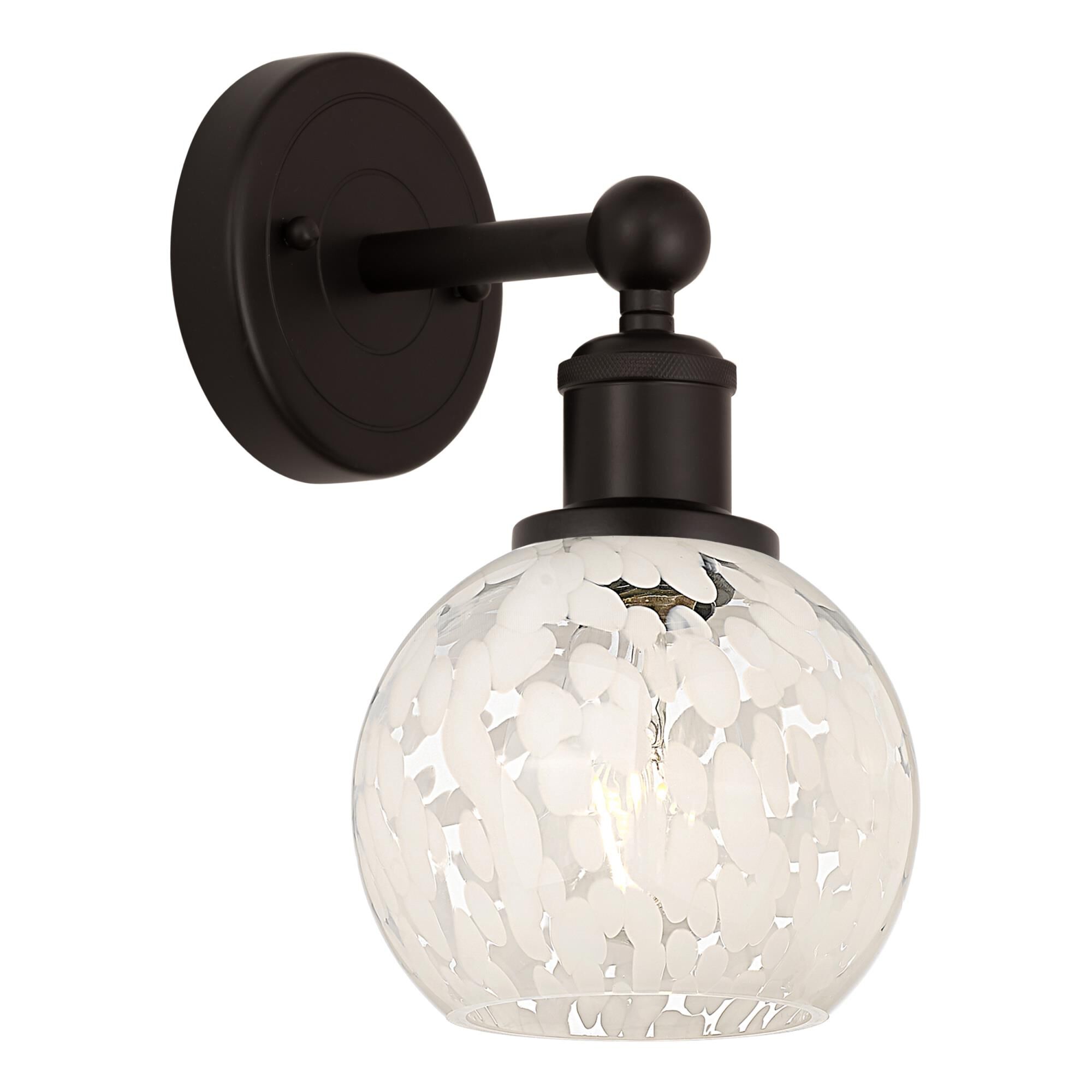 Bruno Marashlian White Mouchette 6 Inch Wall Sconce by Innovations Lighting