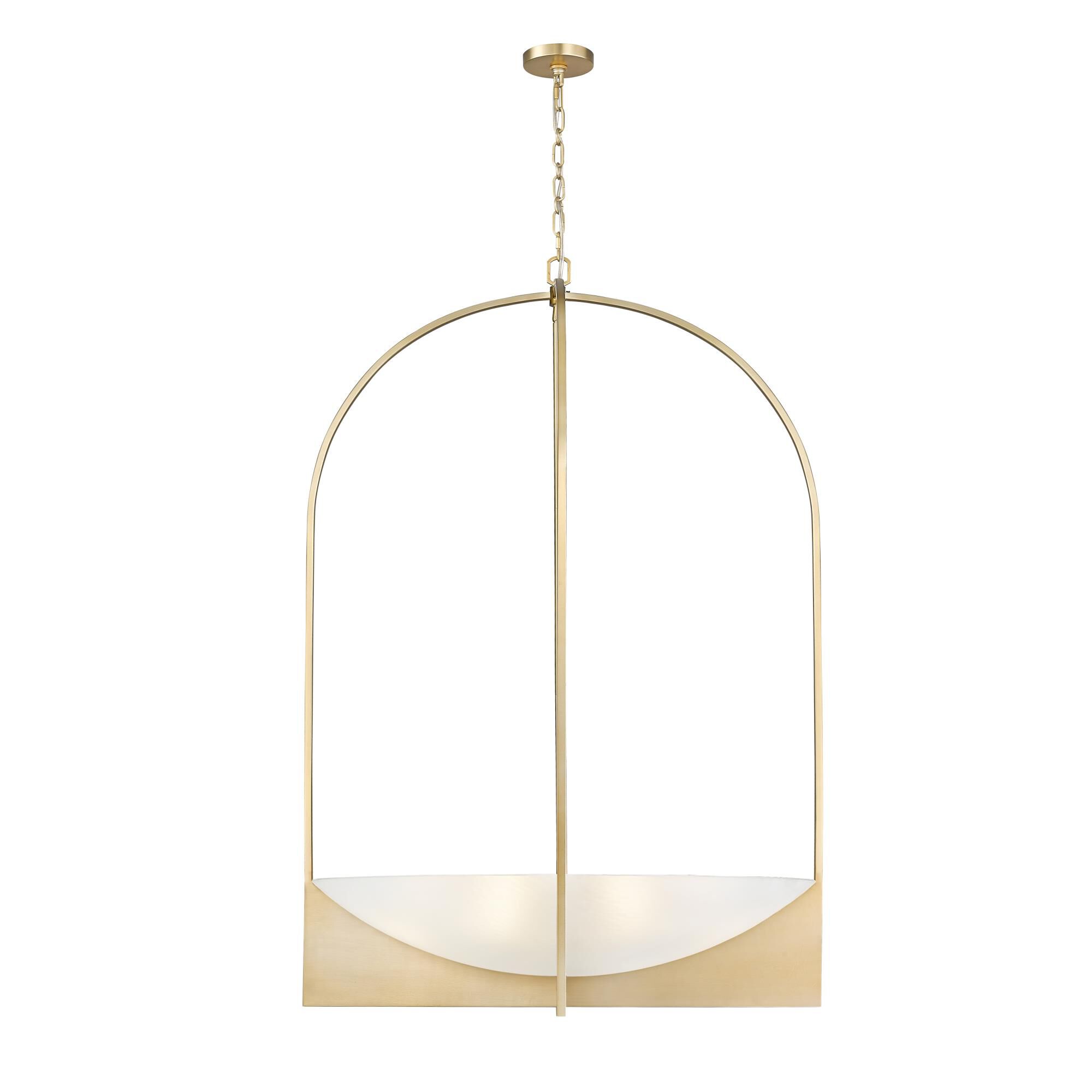 Shown in Modern Gold finish and Sand Blast glass and Sand Blast shade