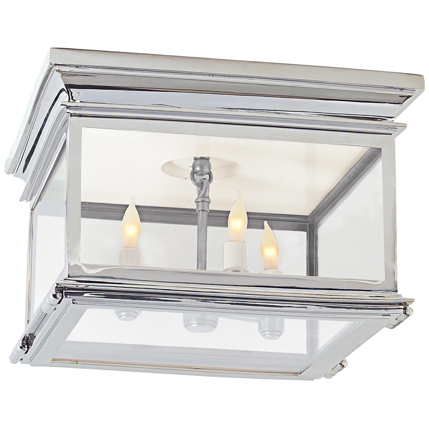 Chapman & Myers Club 13 Inch 3 Light Flush Mount by Visual Comfort Signature Collection