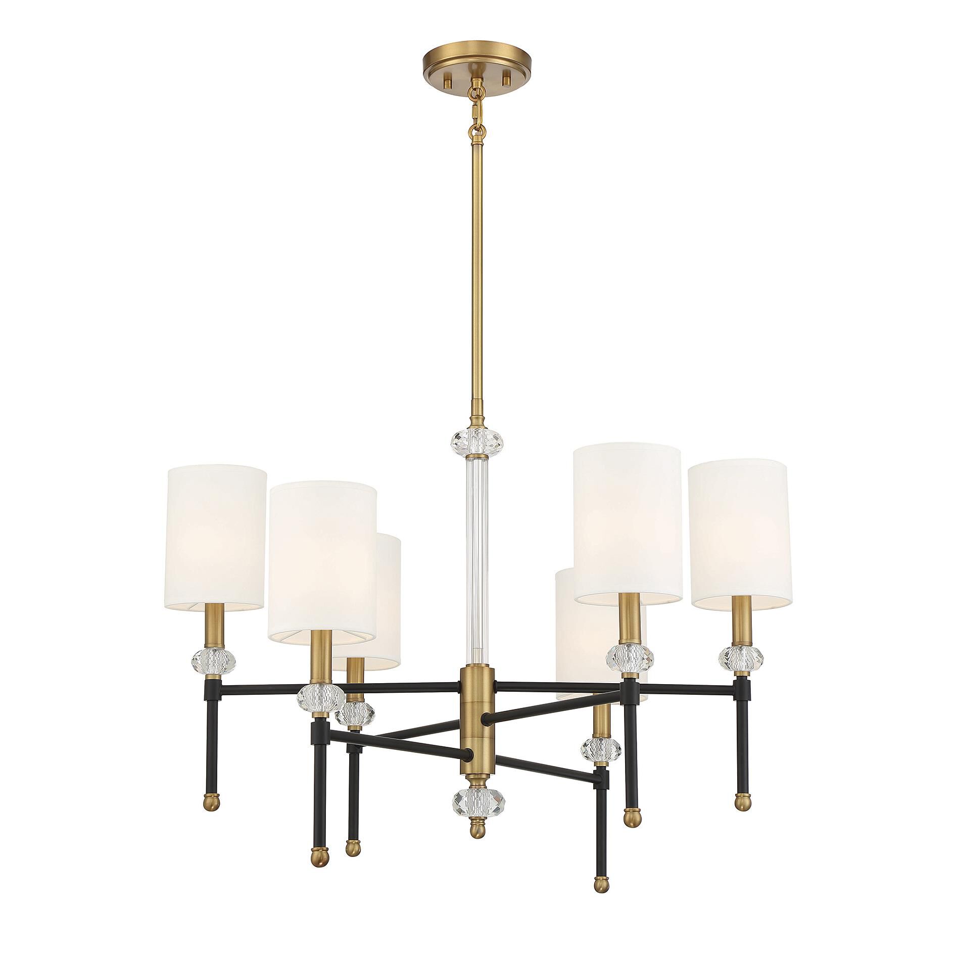 Tivoli 28 Inch 6 Light Chandelier by Savoy House