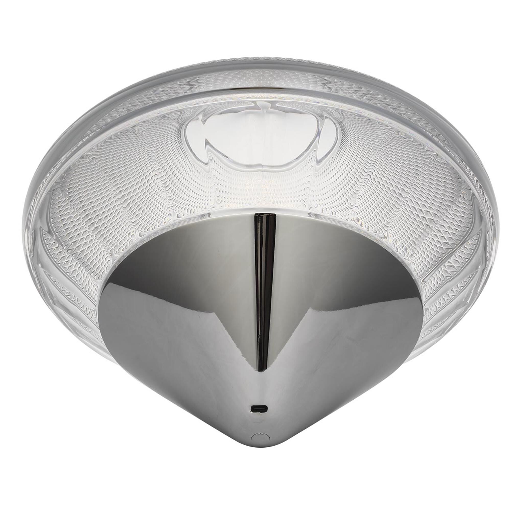 Shown in Polished Nickel finish and Clear crystal