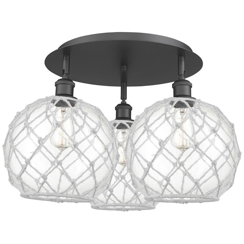 Bruno Marashlian Farmhouse Rope 22 Inch Flush Mount by Innovations Lighting