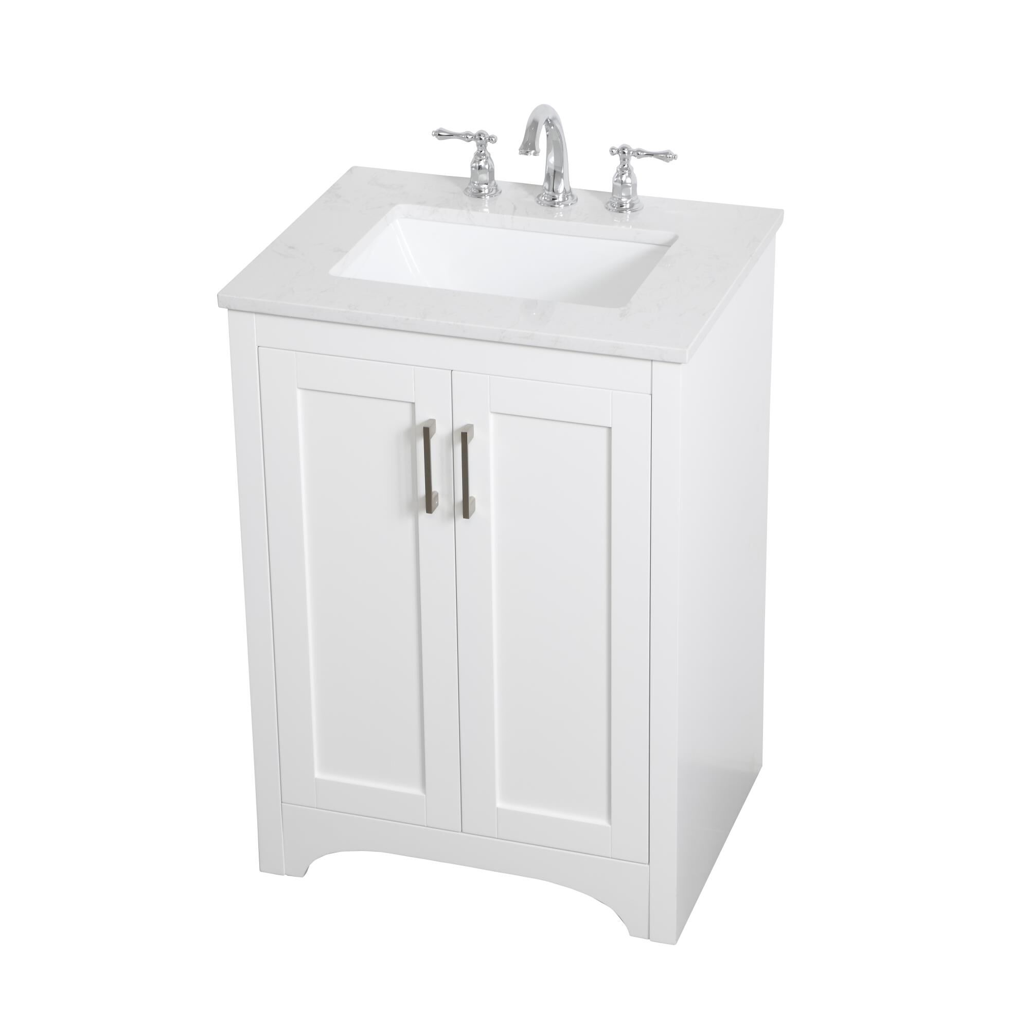 Shown in White finish