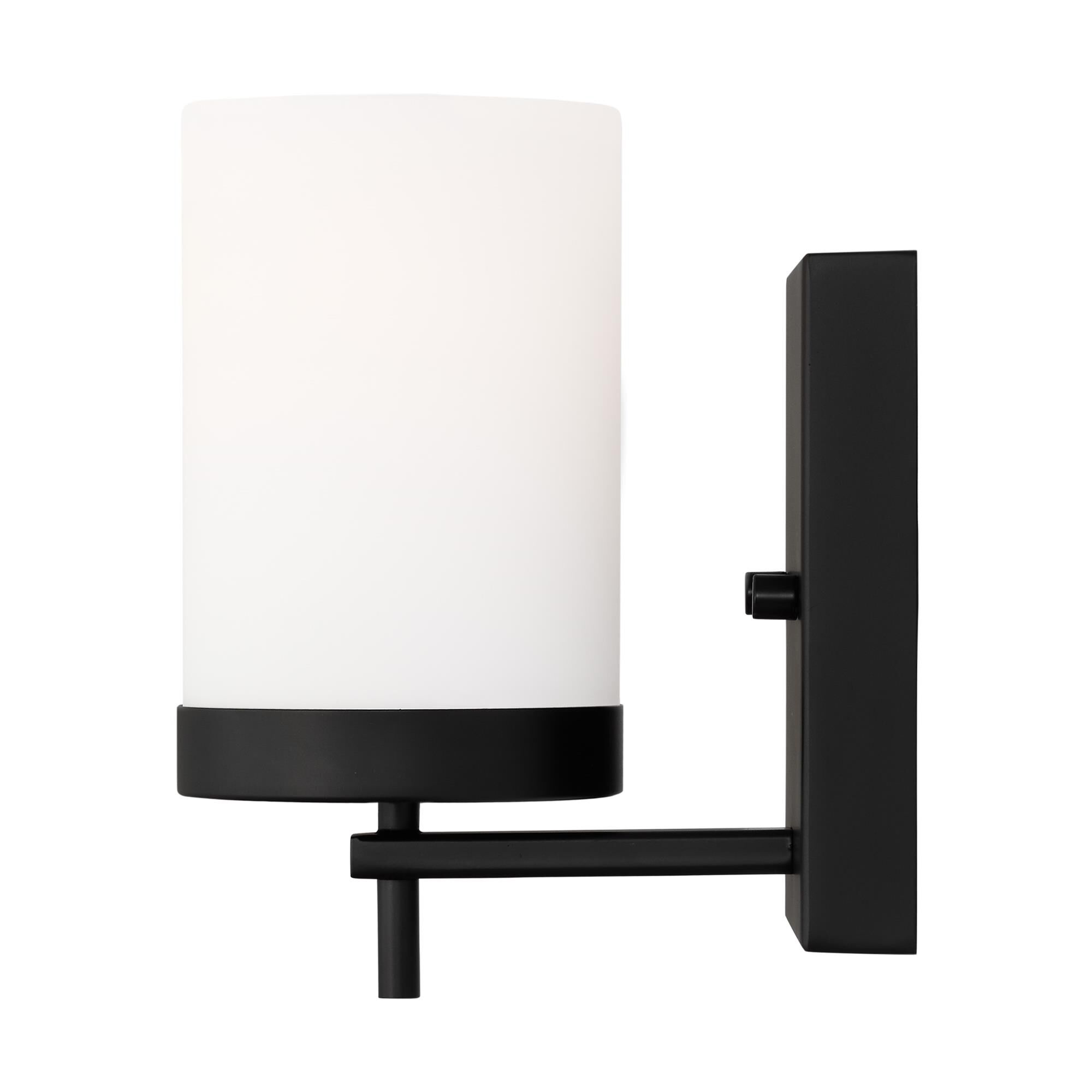 Shown in Midnight Black finish and Etched / White Inside Glass shade