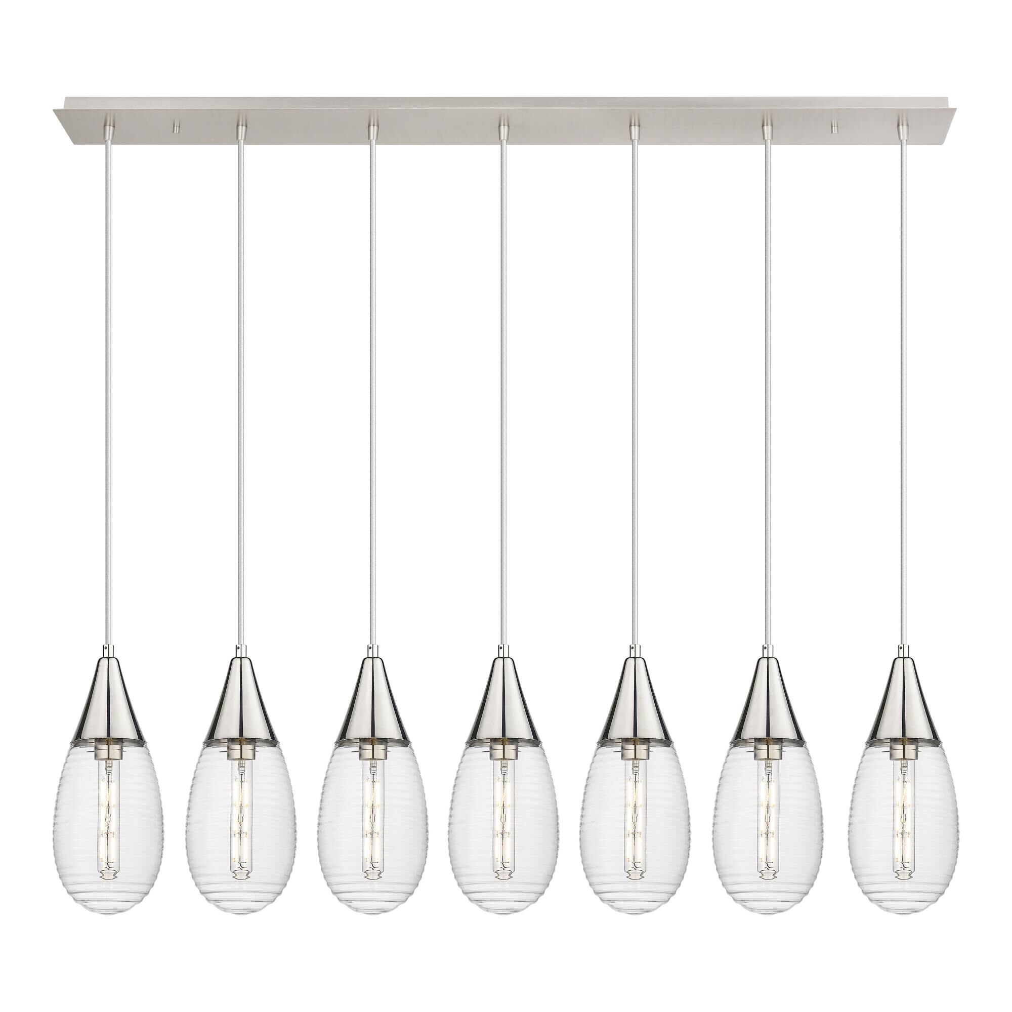 Bruno Marashlian Malone 49 Inch 7 Light Linear Suspension Light by Innovations Lighting