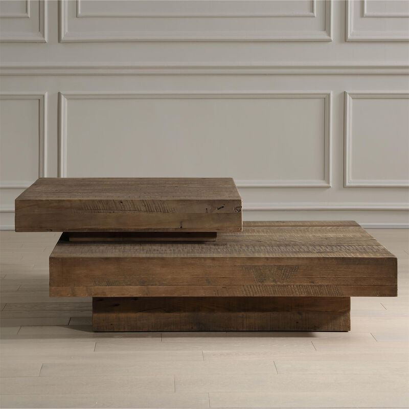 Matthew Williams Rustic Planes 57 Inch Coffee Table by Uttermost