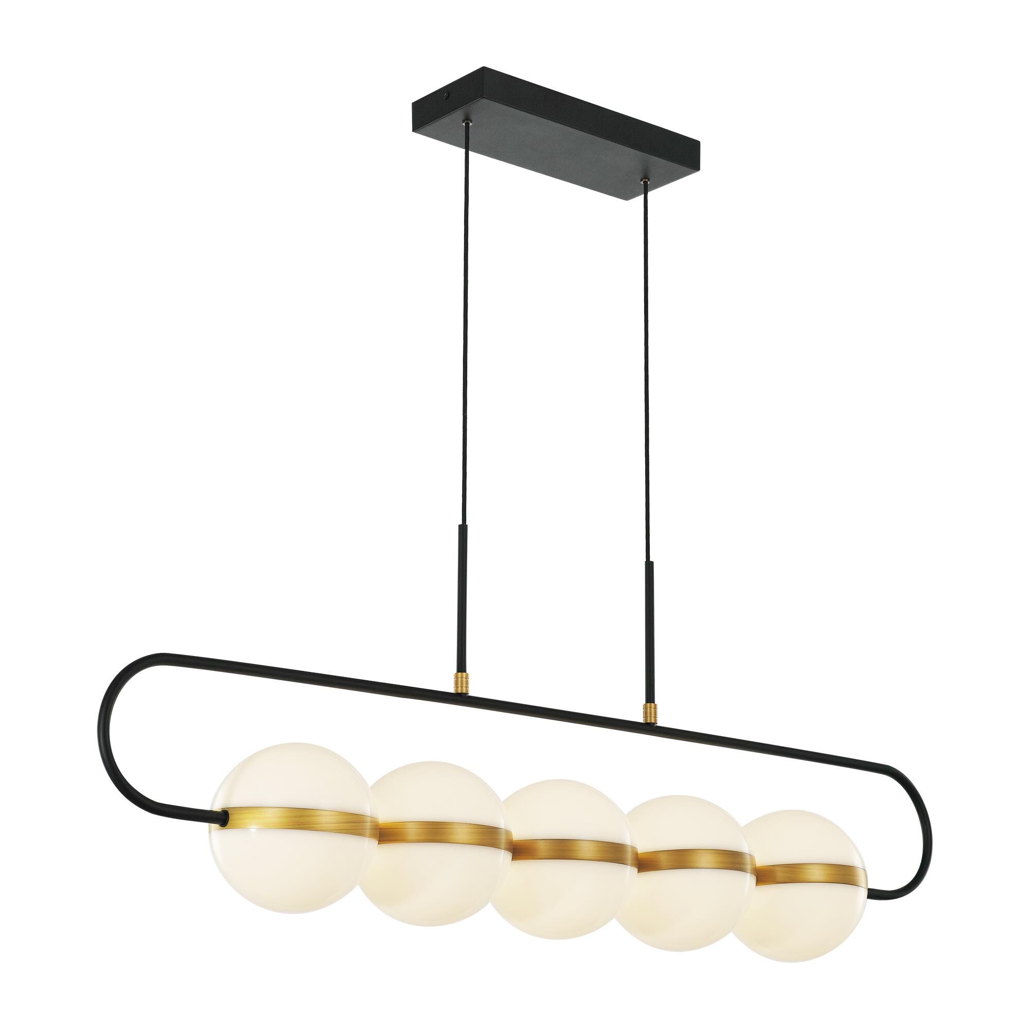 Shown in Matte Black and Brushed Gold finish