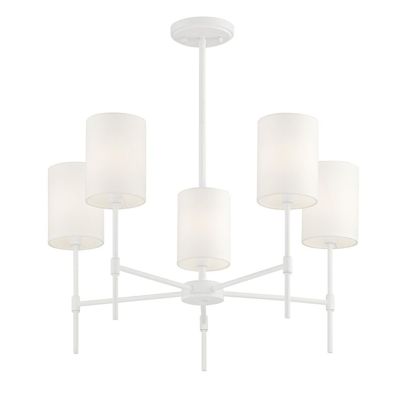 25 Inch 5 Light LED Chandelier by Meridian Lighting