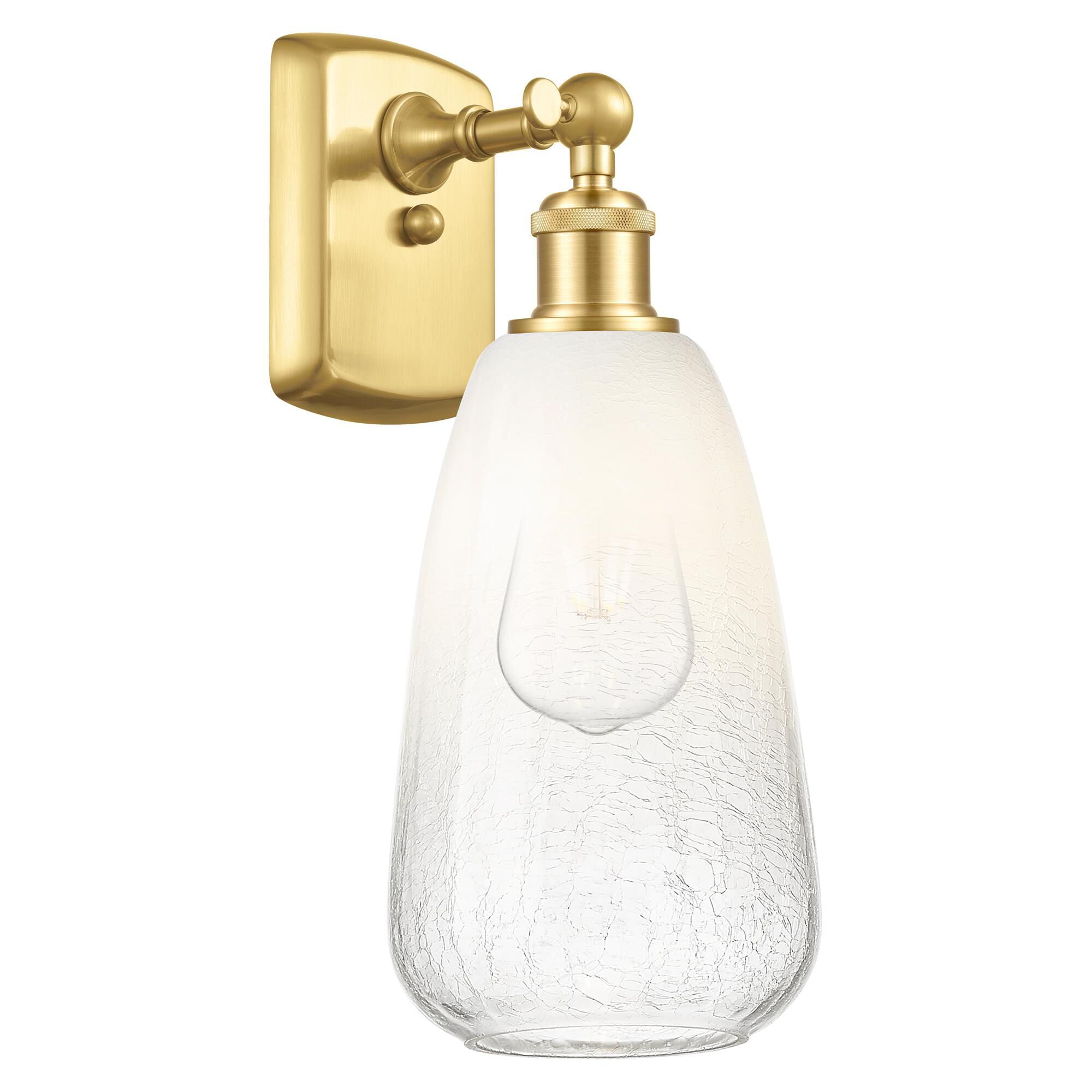 Shown in Satin Gold finish and Opal glass
