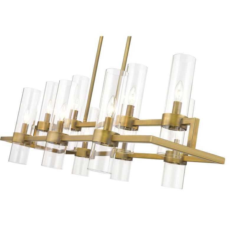 Datus 42 Inch 10 Light Linear Suspension Light by Z-Lite