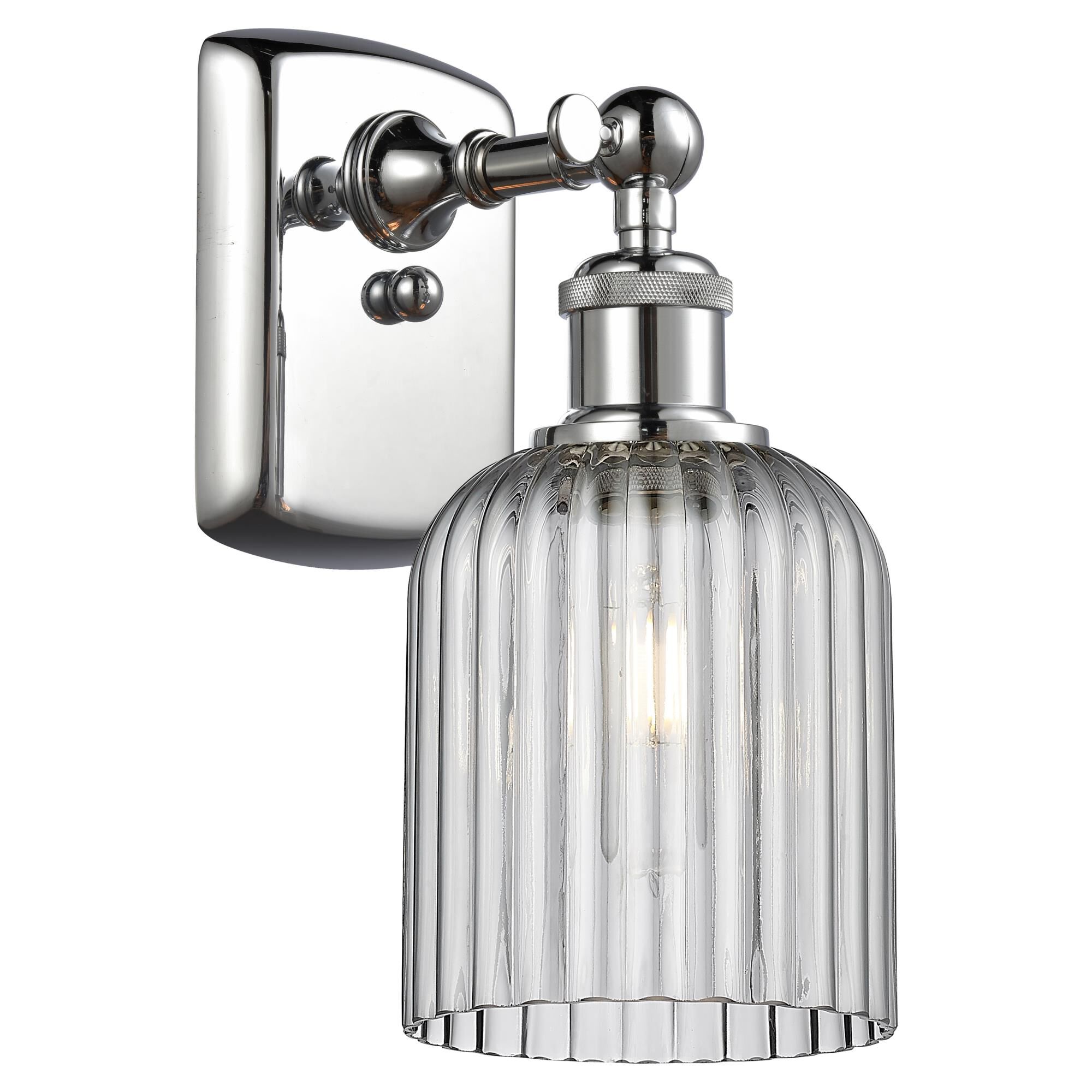 Shown in Polished Chrome finish and Light Smoke shade