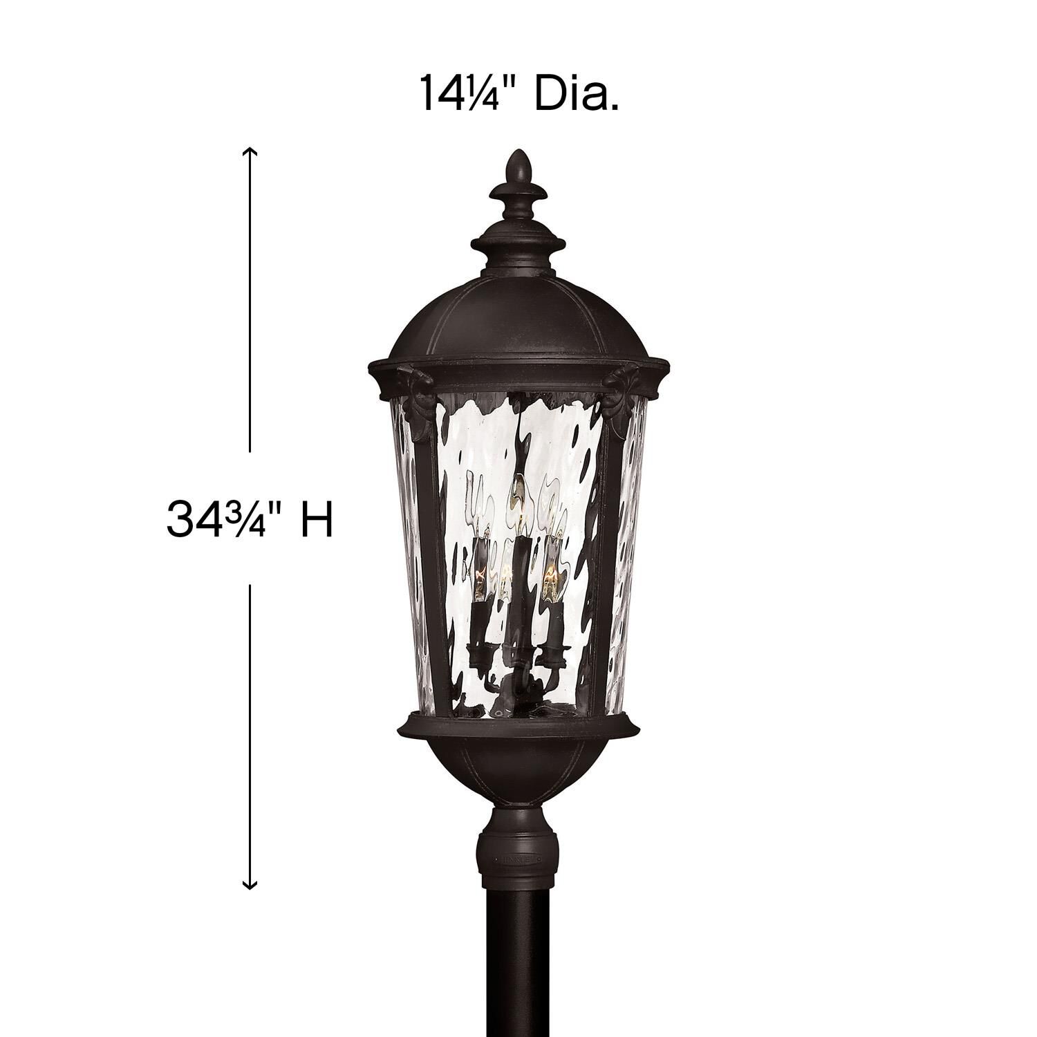Windsor 34 Inch Tall 6 Light Outdoor Post Lamp by Hinkley Lighting