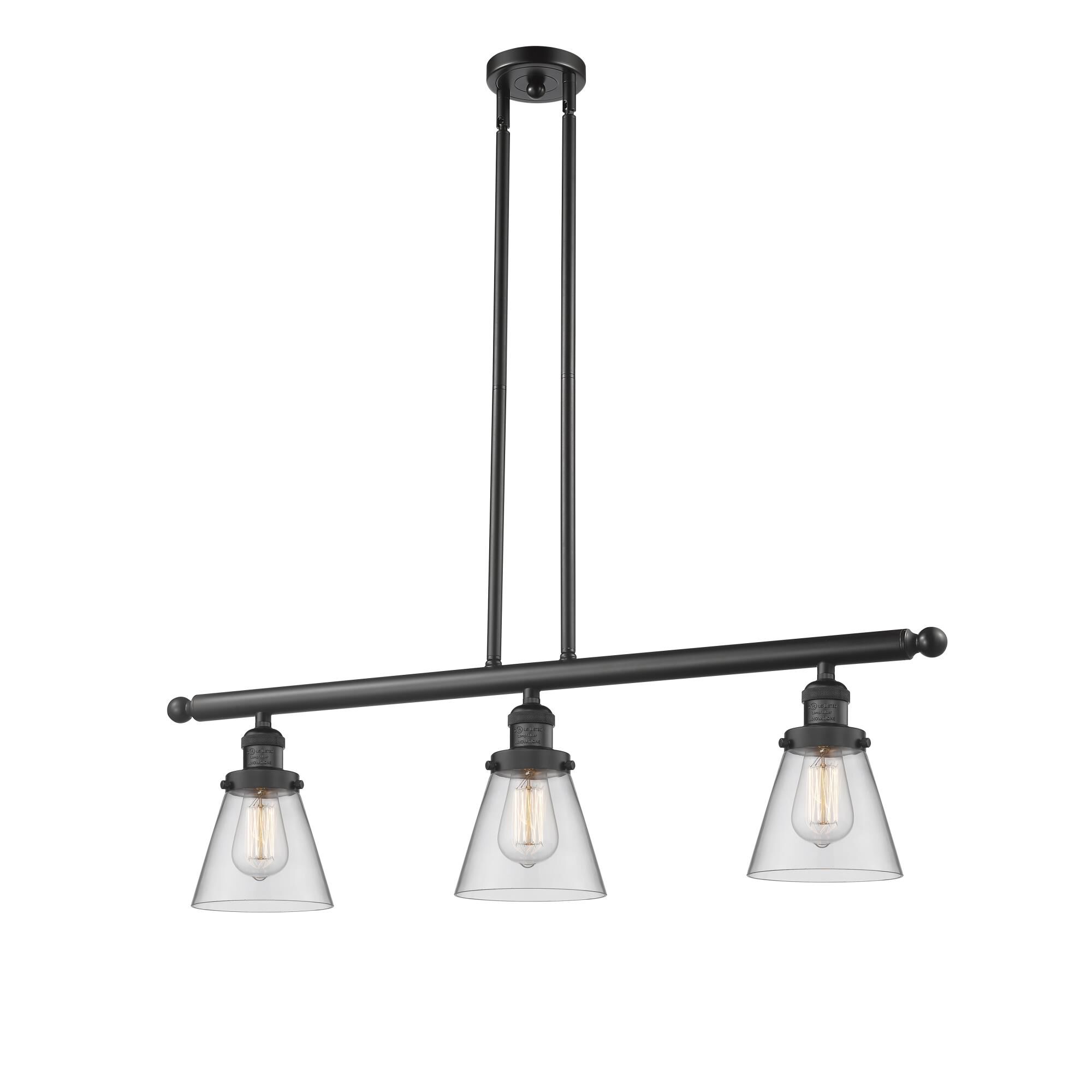 Bruno Marashlian Small Cone 36 Inch 3 Light Linear Suspension Light by Innovations Lighting