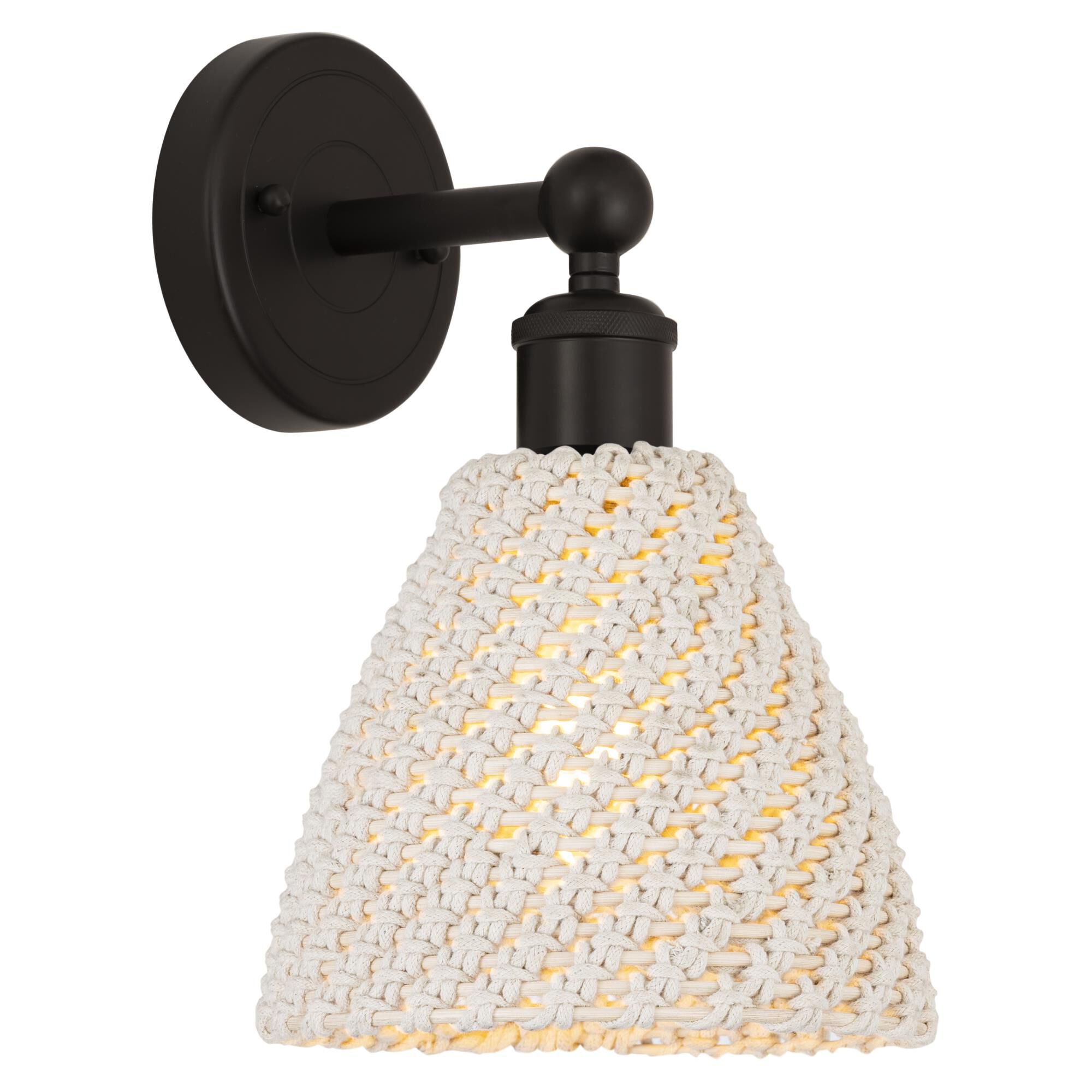 Shown in Oil Rubbed Bronze finish and Natural shade