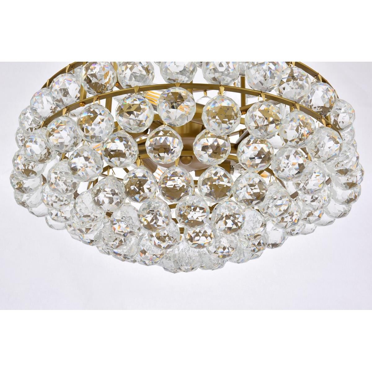 Shown in Brass finish and Royal Cut Clear crystal