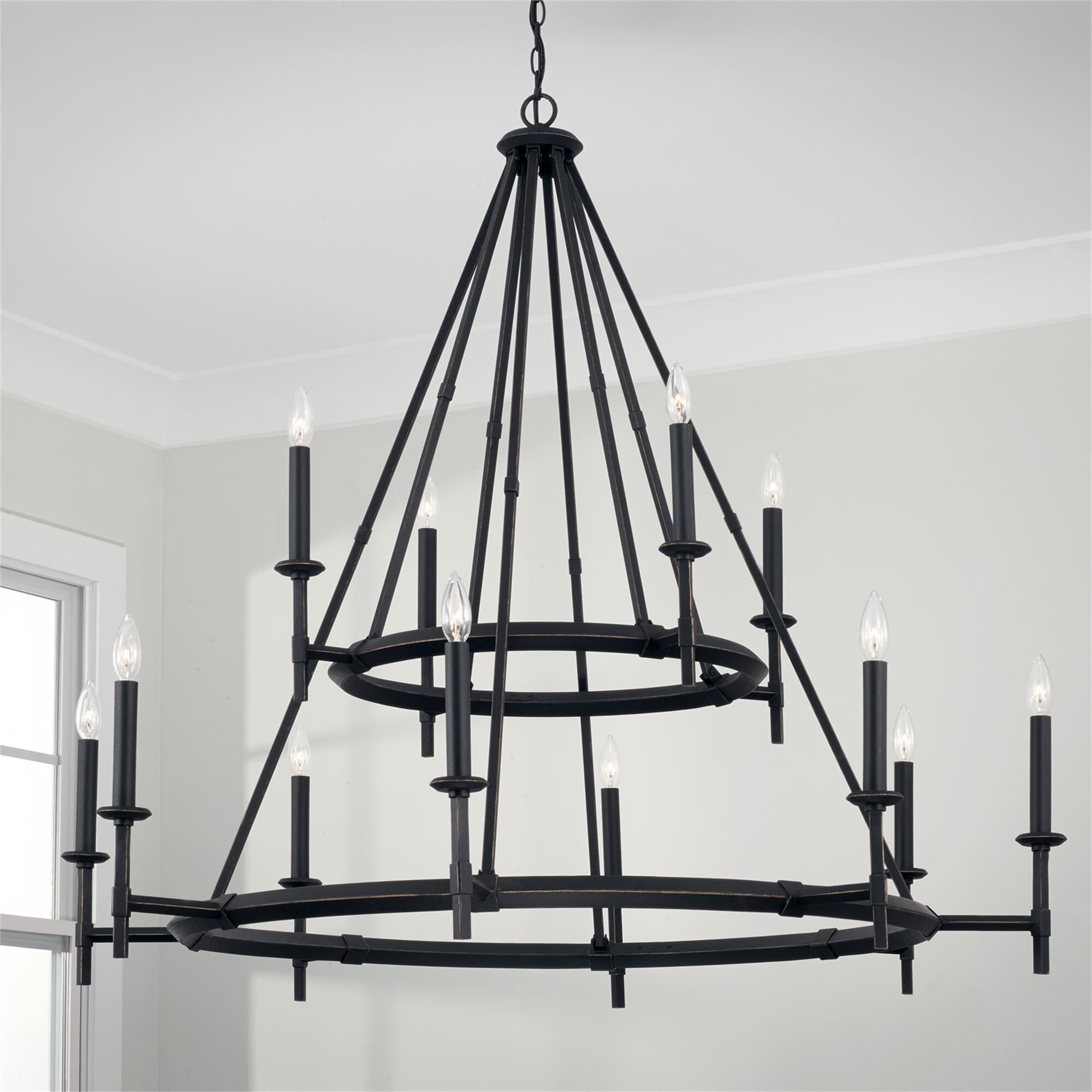 Shown in Brushed Black Iron finish