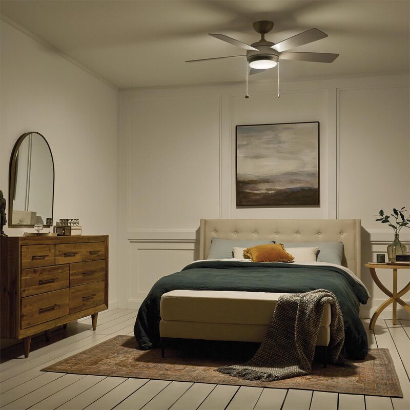 Starkk 52 Inch Ceiling Fan with Light Kit by Kichler