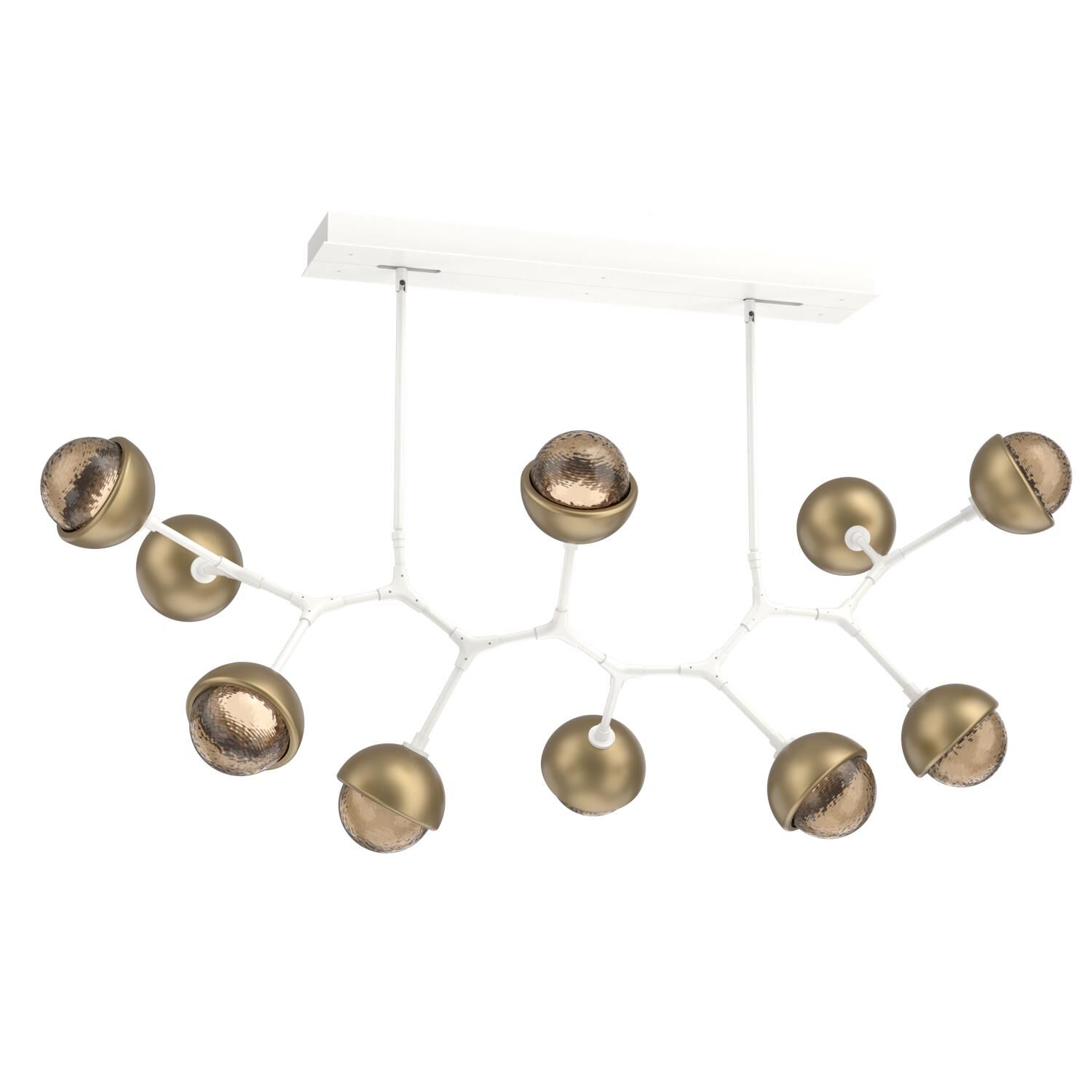 Levi Wilson Cabochon 56 Inch Linear Suspension Light by Hammerton Studio