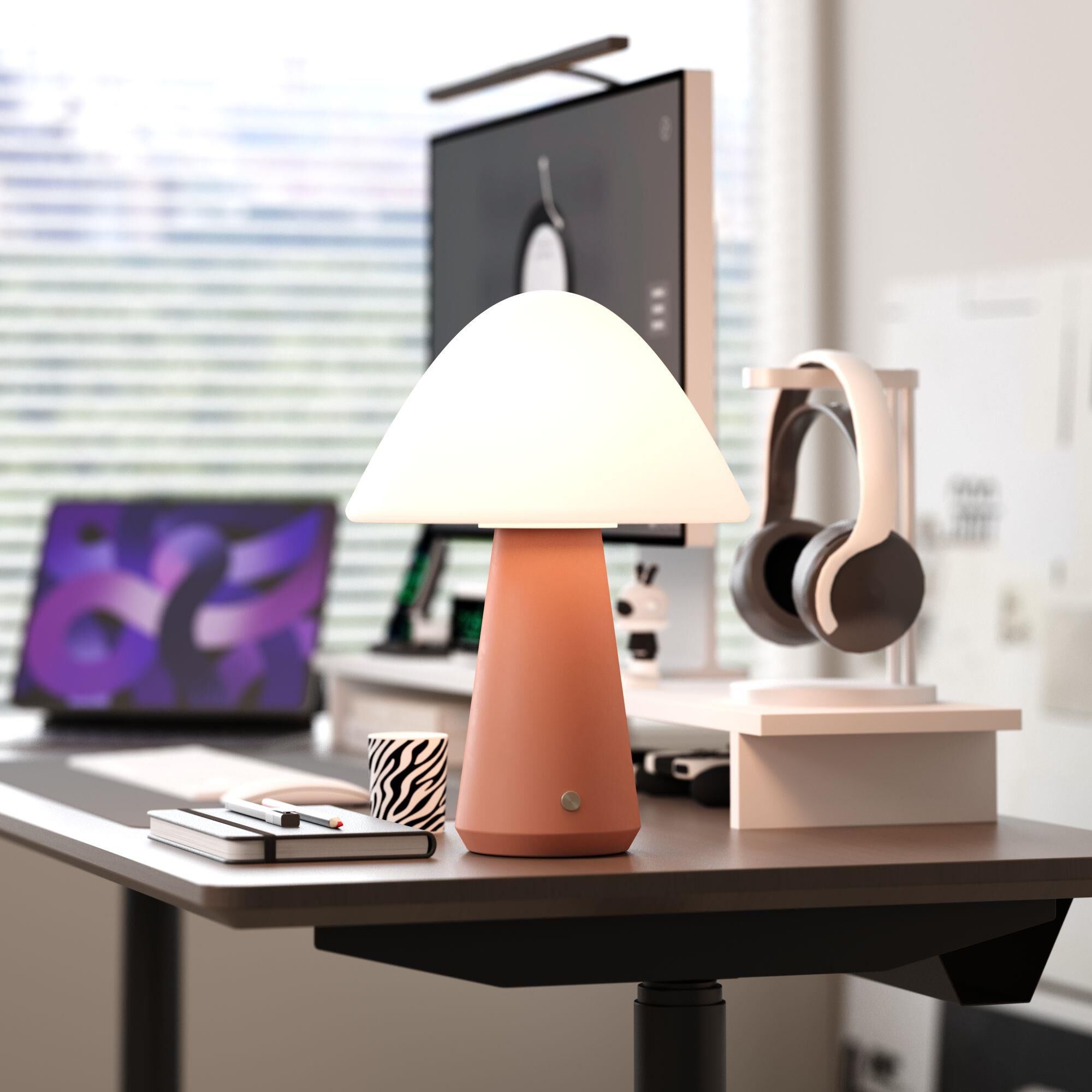 Kibun Mushroom 16 Inch Table Lamp by Bulbrite