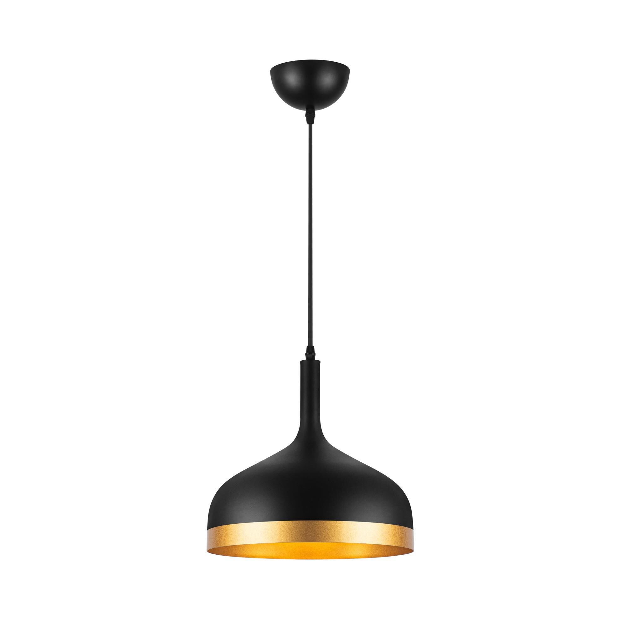 Shown in Black & Gold finish and Aluminium shade