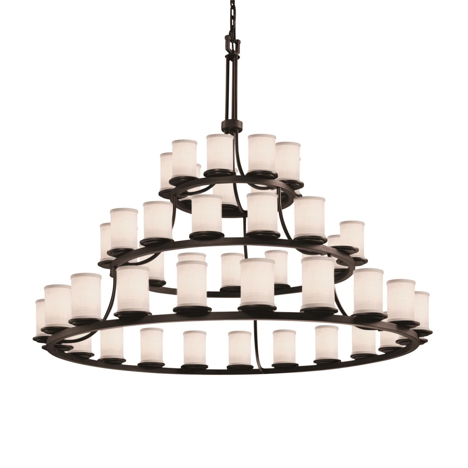 Textile 60 Inch Chandelier By Justice Design Group