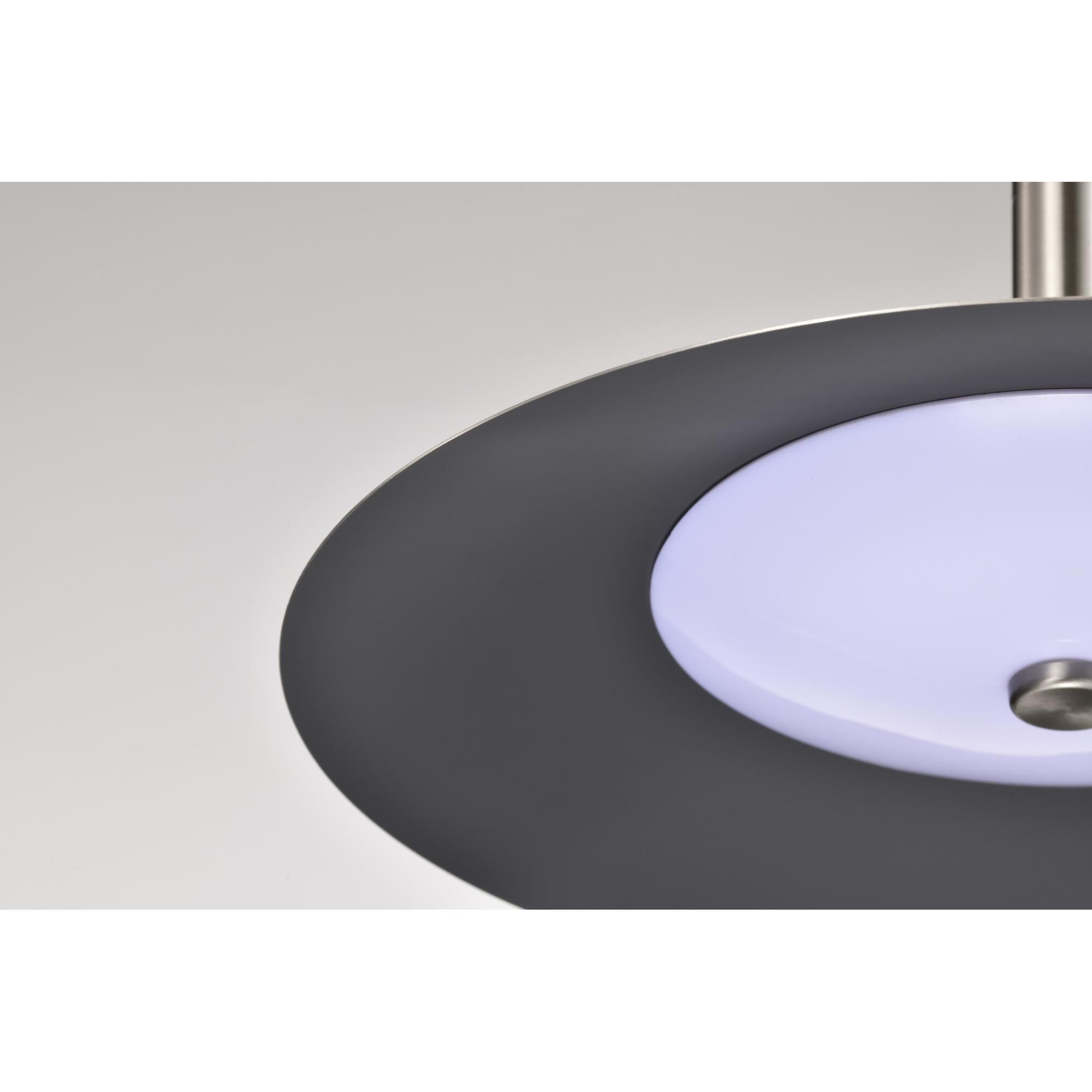 Shown in Brushed Nickel finish and Brushed Nickel shade