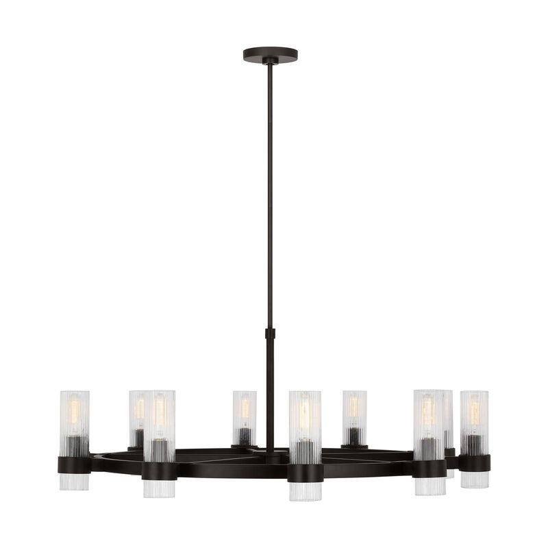 Chapman & Myers Geneva 42 Inch 8 Light Chandelier by Visual Comfort Studio Collection
