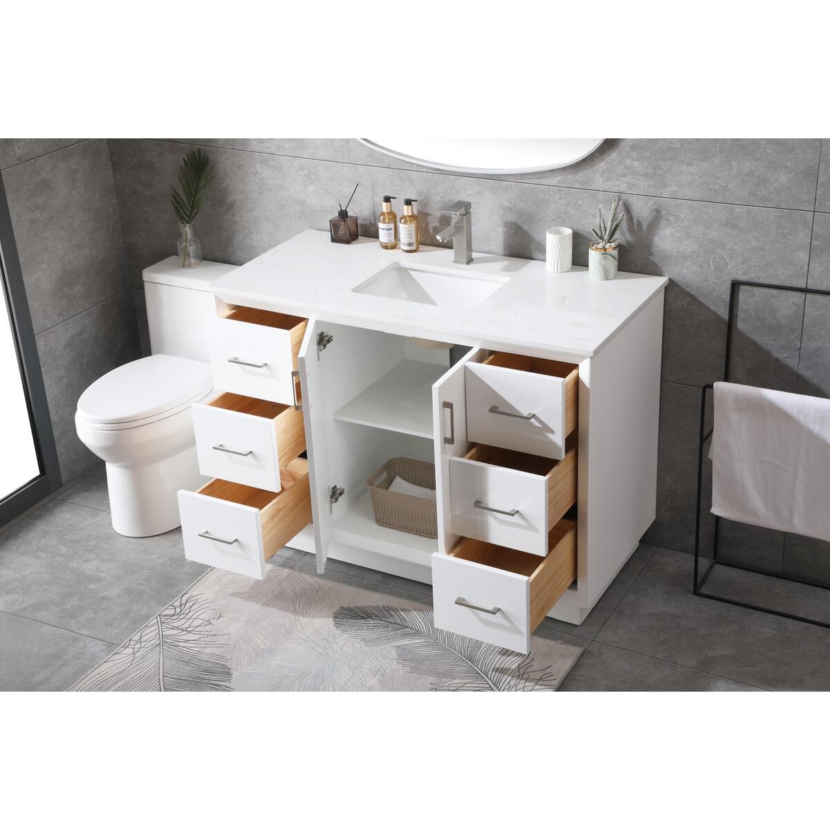 Hayes 48 Inch Bath Vanity by Elegant Decor